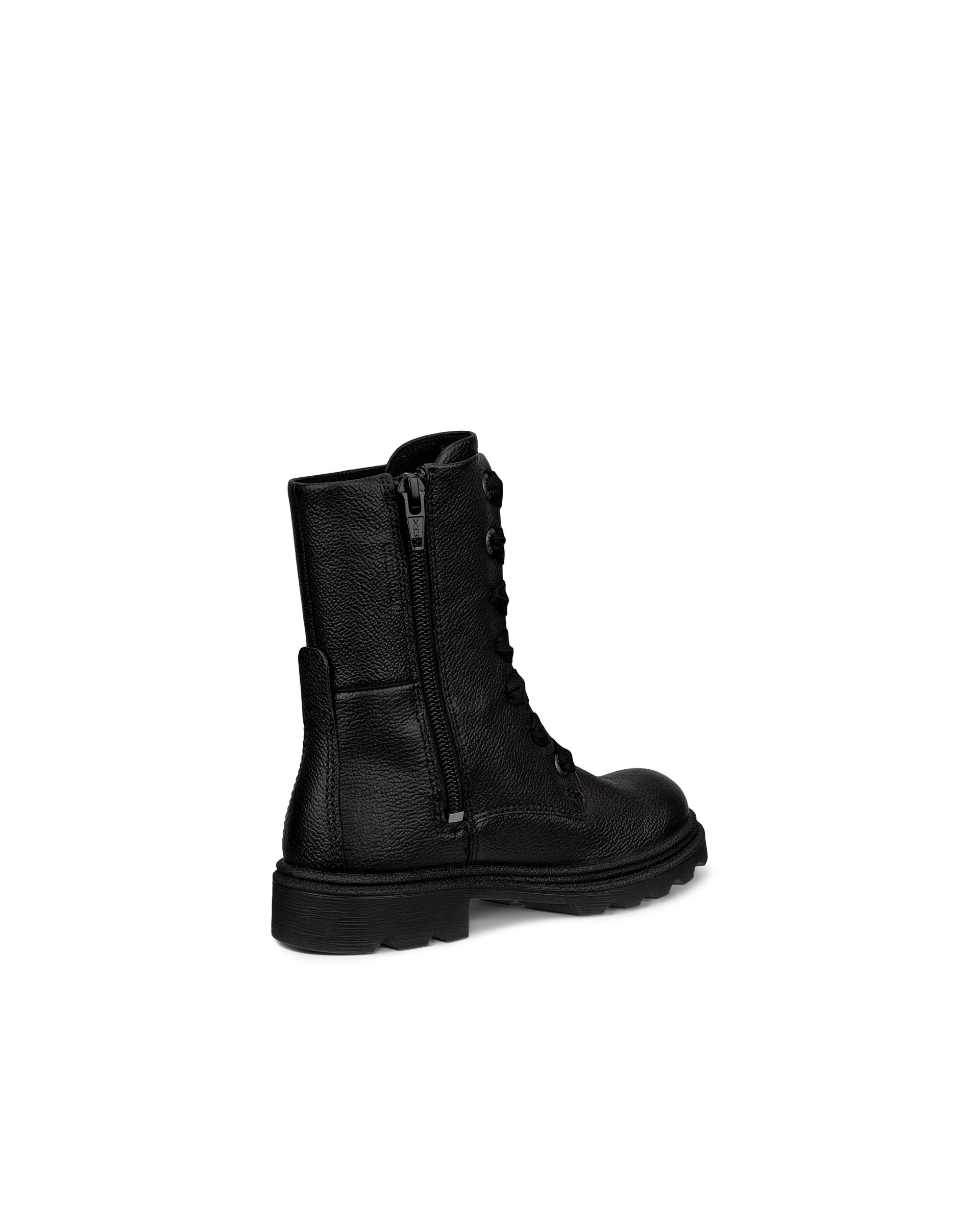 ECCO® GRAINER Vattentät känga skinn barn - Svart - Back