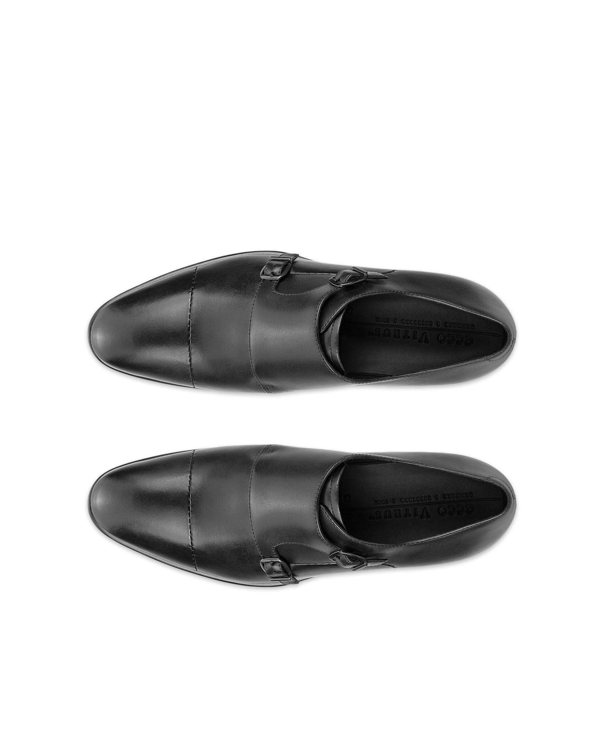 Men's ECCO® Vitrus Mondial Leather Derby Shoe - Black - Top left pair