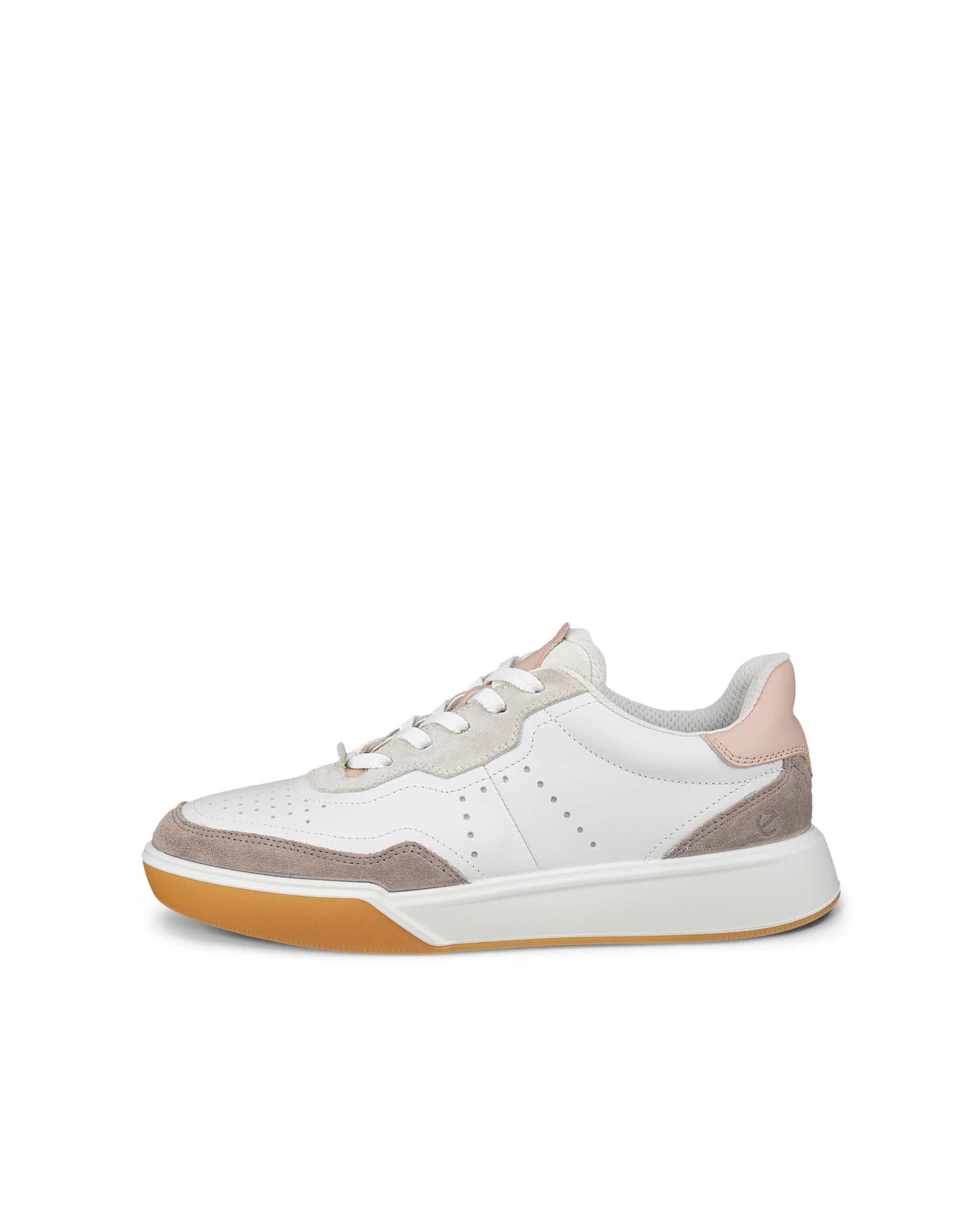 ECCO Street Court Women ウィメンズ レザースニーカー - グレー - Outside