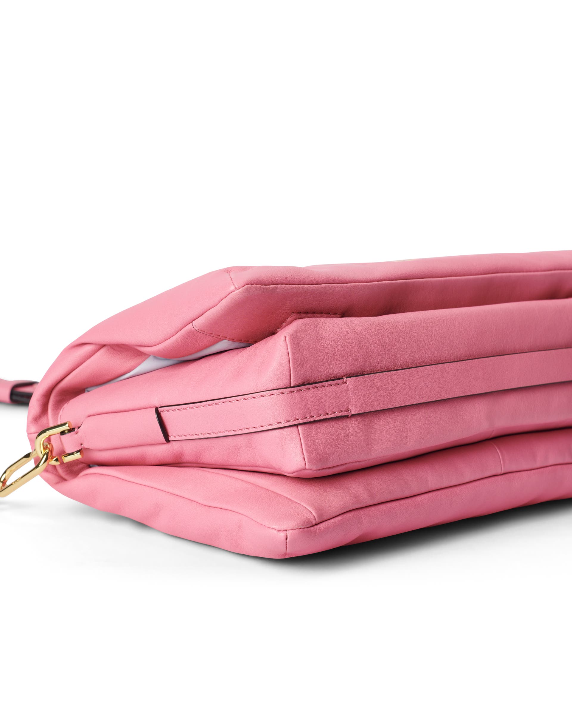 ECCO® Pinch Soft Large Leather Crossbody Bag - Pink - Detail-2