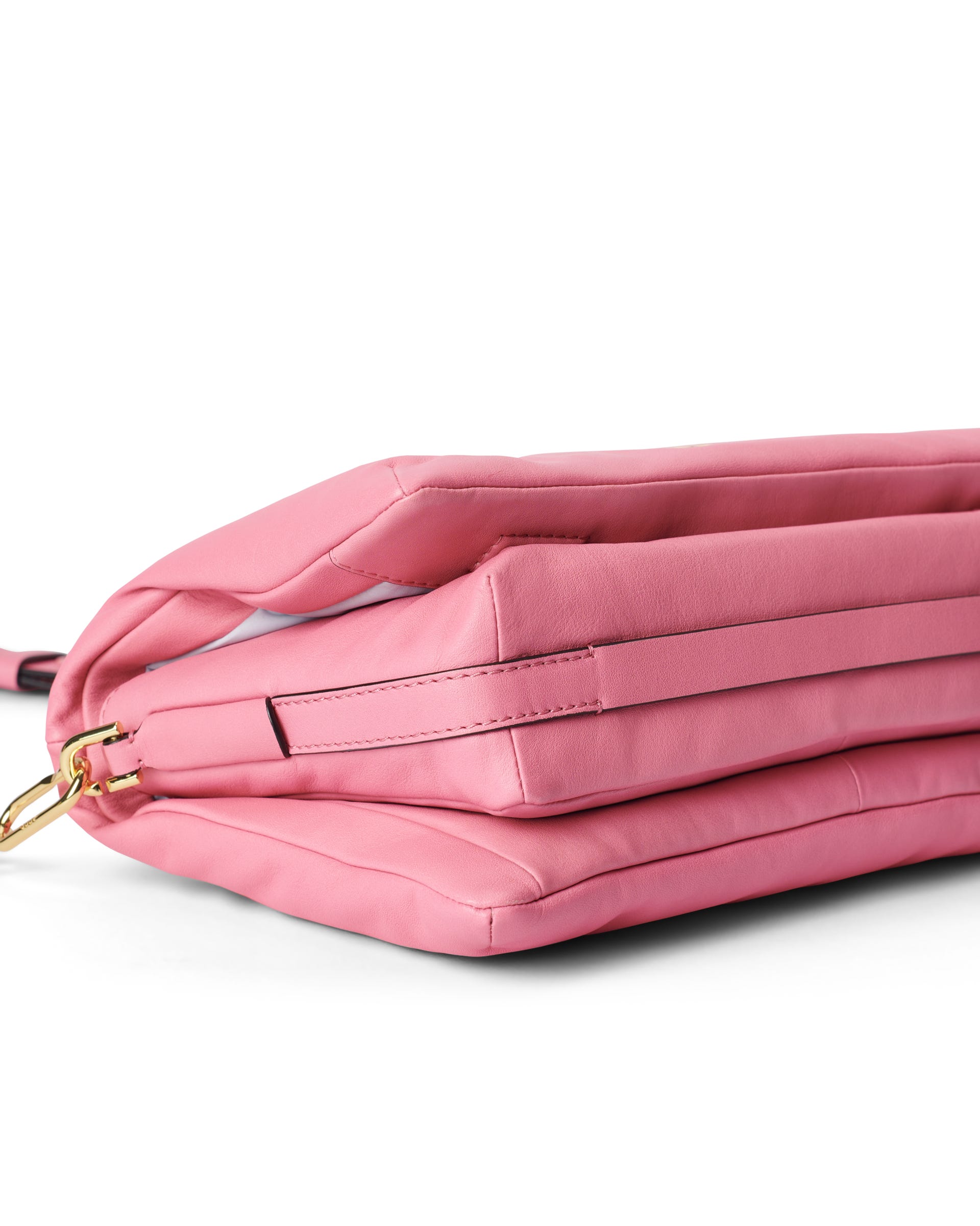 ECCO® Pinch Soft Large Leather Crossbody Bag - Pink - Detail-2
