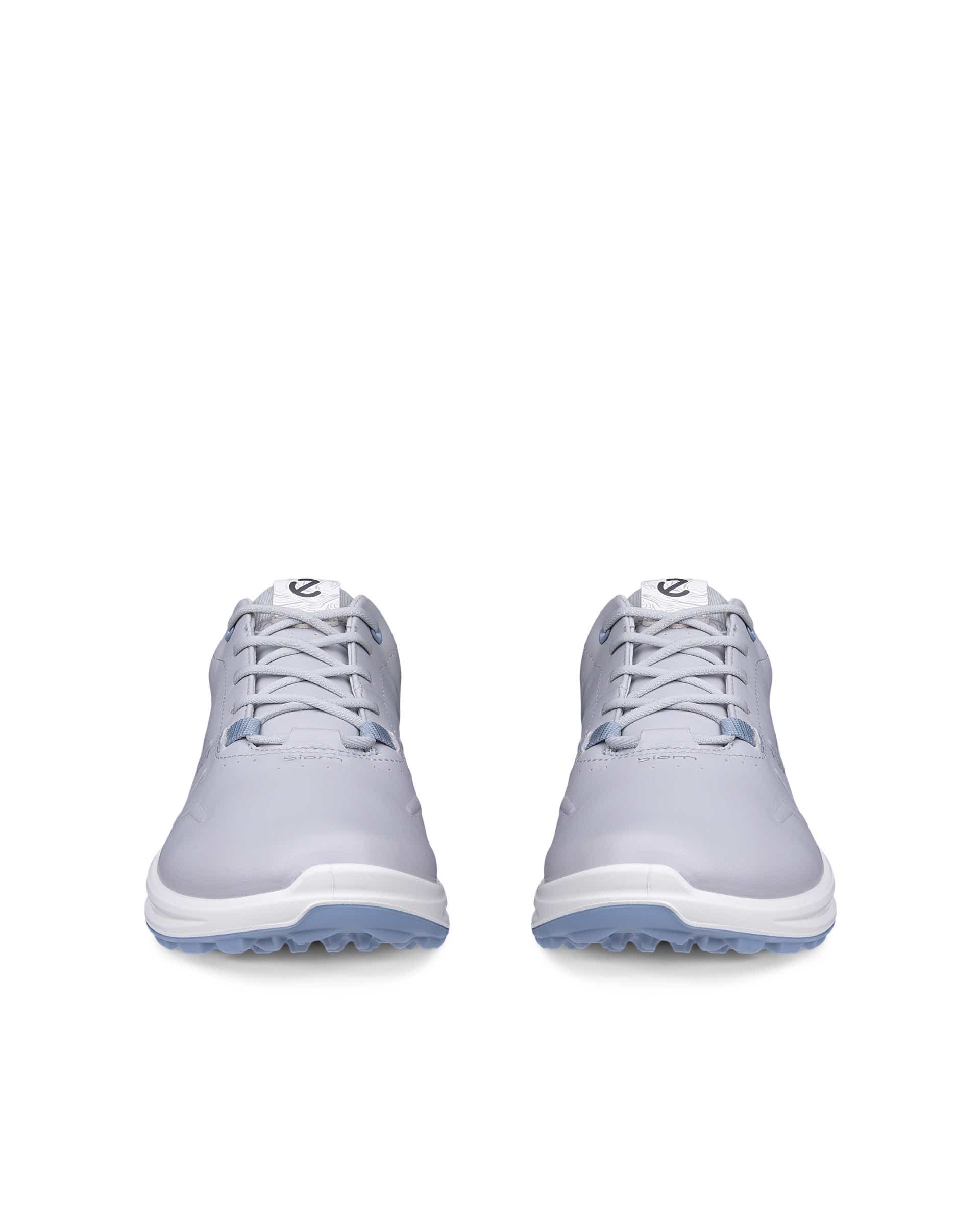 Women's ECCO® Golf Biom H6 Leather Waterproof Golf Shoe - Gray - Front pair