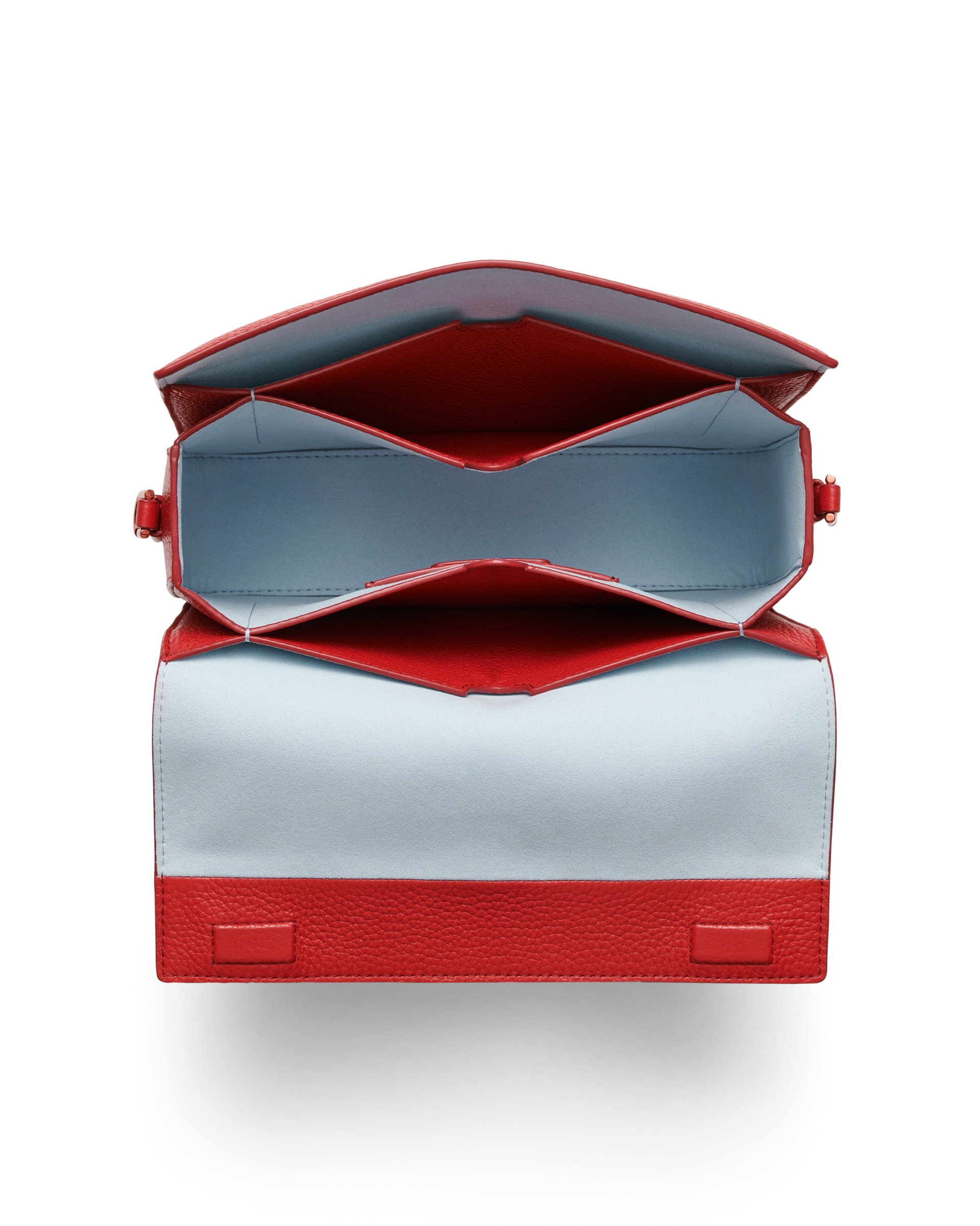 ECCO® Pinch Leather Crossbody Bag - Red - Birdeye