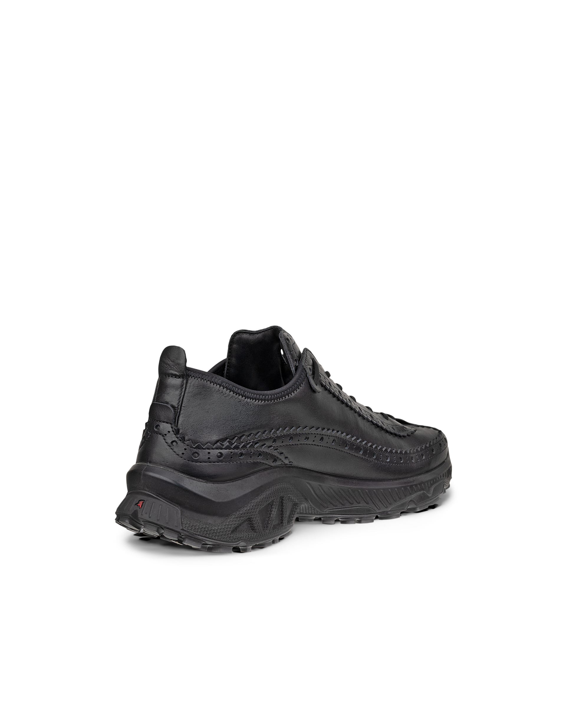 Męskie skórzane sneakersy na platformie ECCO® RECEPTOR XP - Czarny - Outside