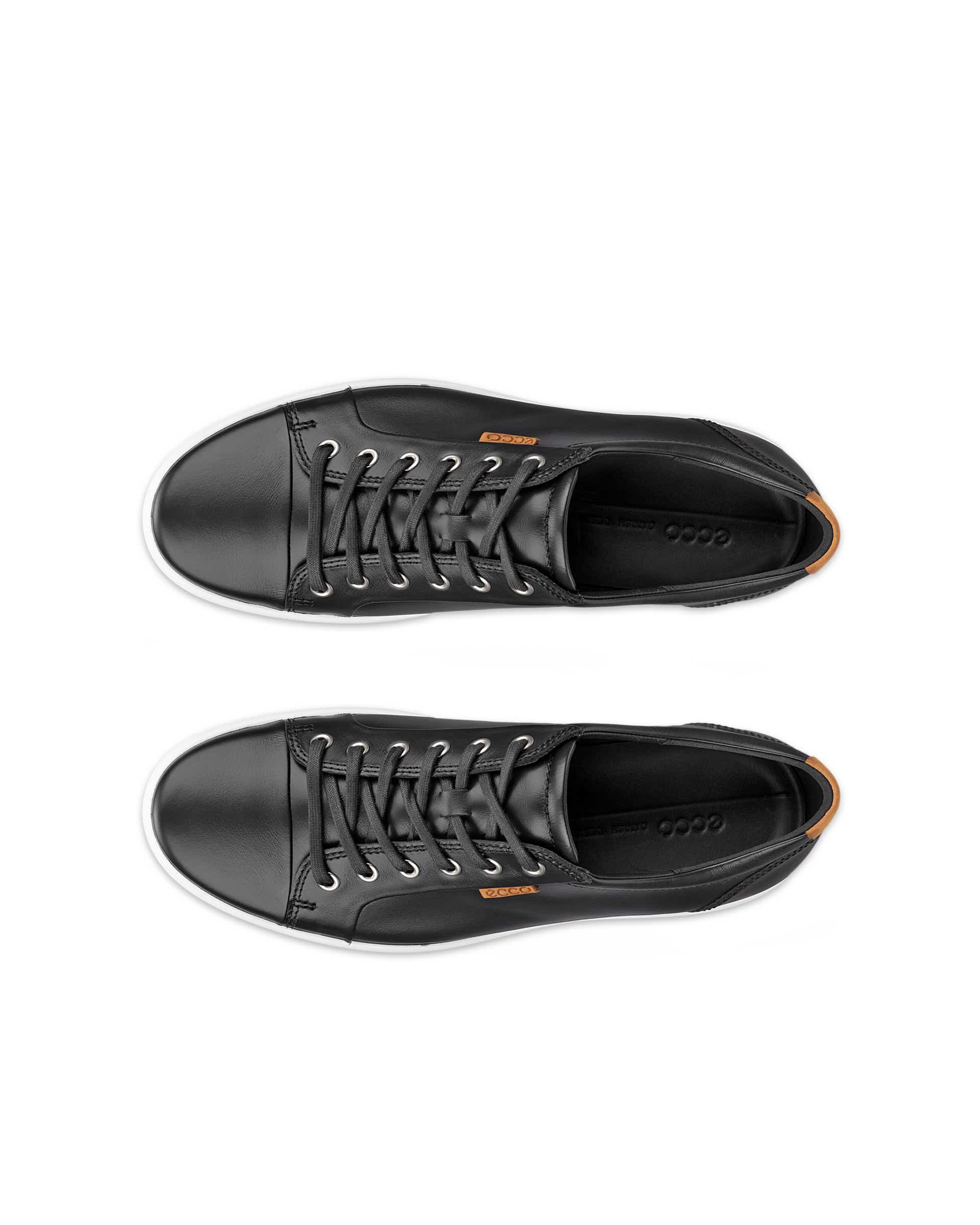 Pánské kožené tenisky ECCO® Soft 7 - Černá - Top left pair