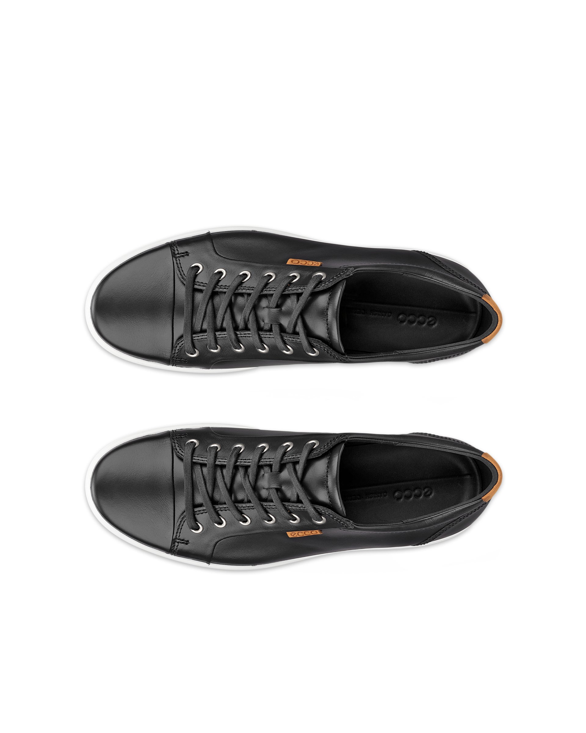 Pánske kožené tenisky ECCO® Soft 7 - Čierna - Top left pair