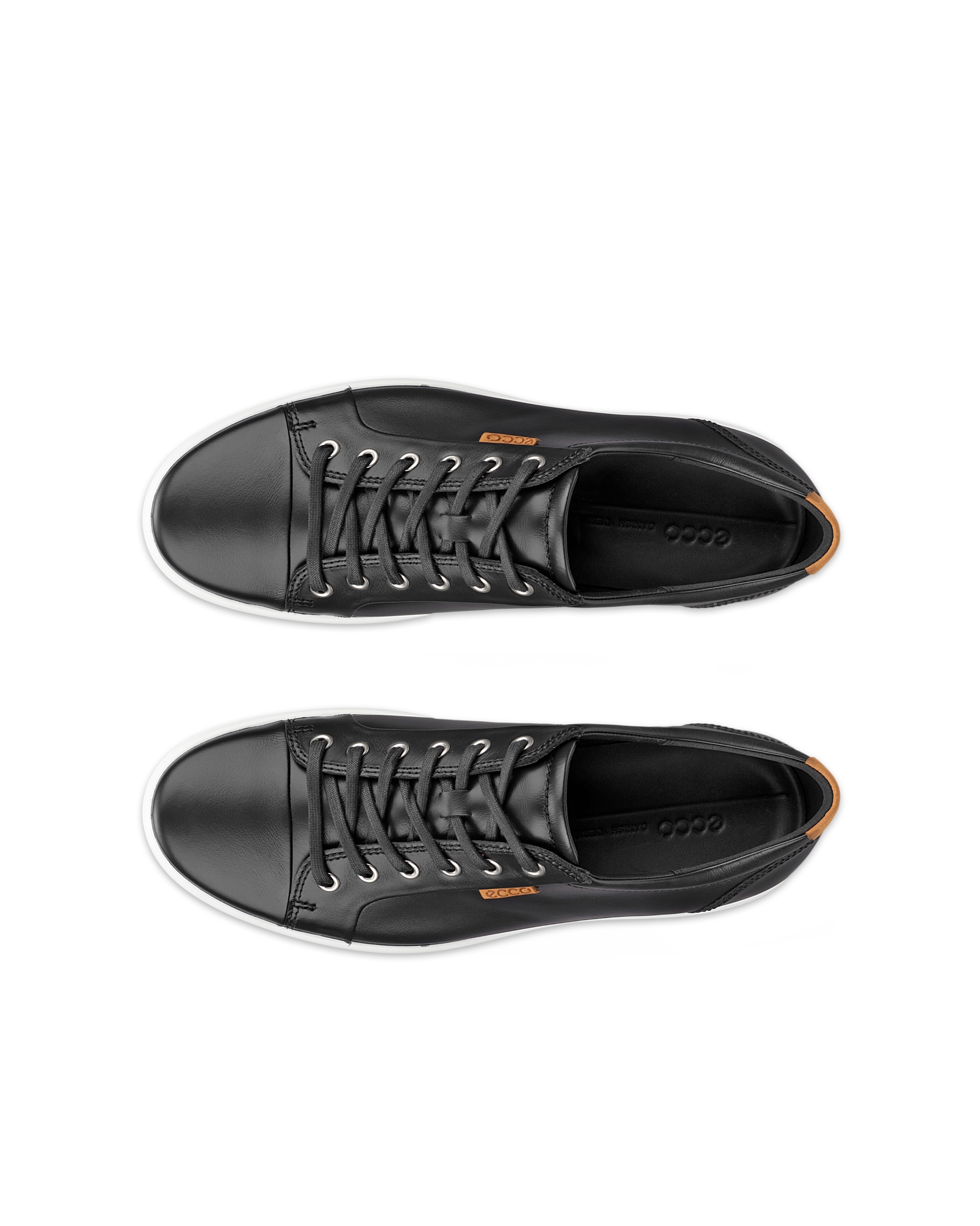 Pánské kožené tenisky ECCO® Soft 7 - Černá - Top left pair