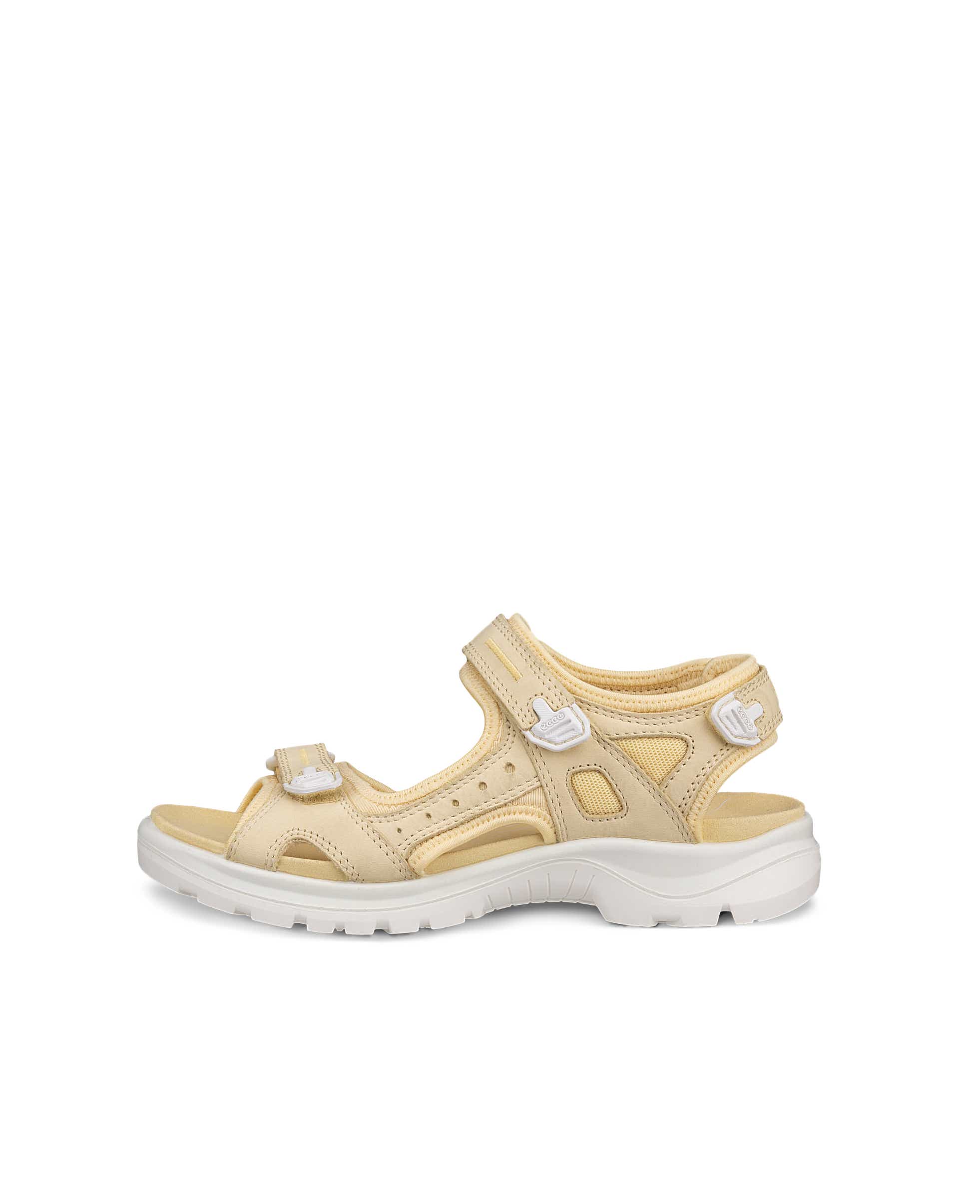 Women's ECCO® Offroad Nubuck Outdoor Sandal - Yellow - Outside