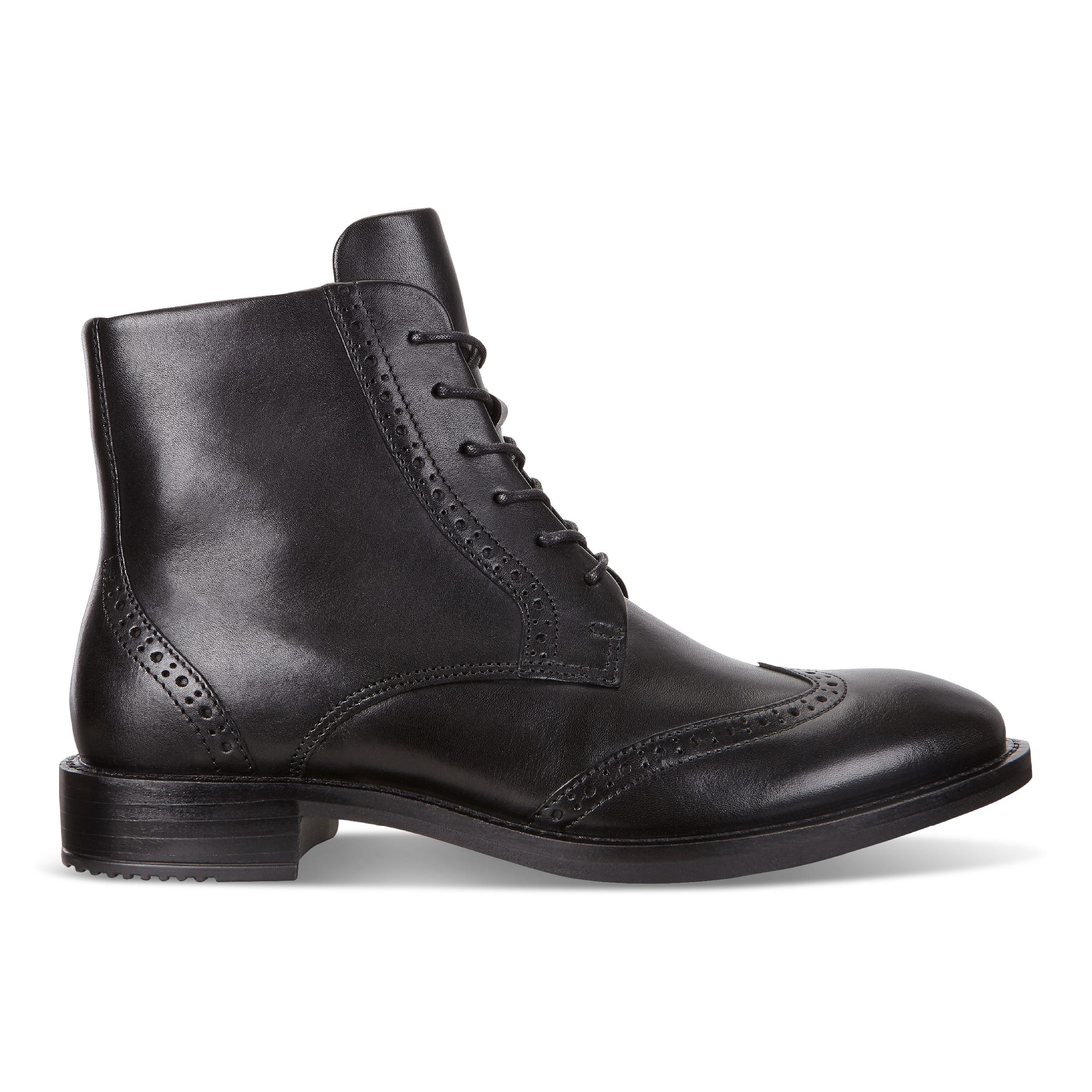 Women's ECCO® Sartorelle 25 Tailored Leather Ankle Boot - Black - Outside
