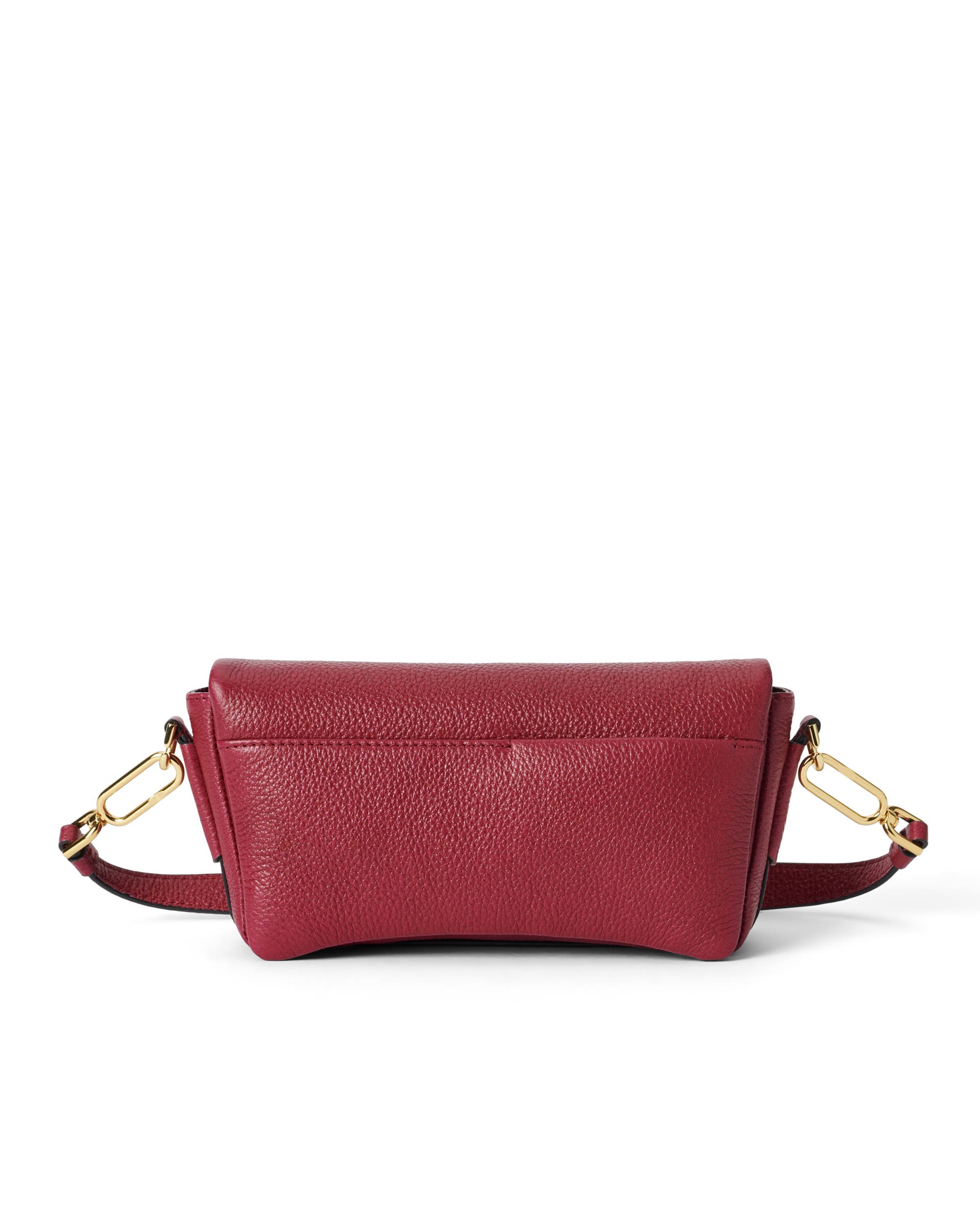 Kožená crossbody kabelka ECCO® Pinch Bag - Červená - Back
