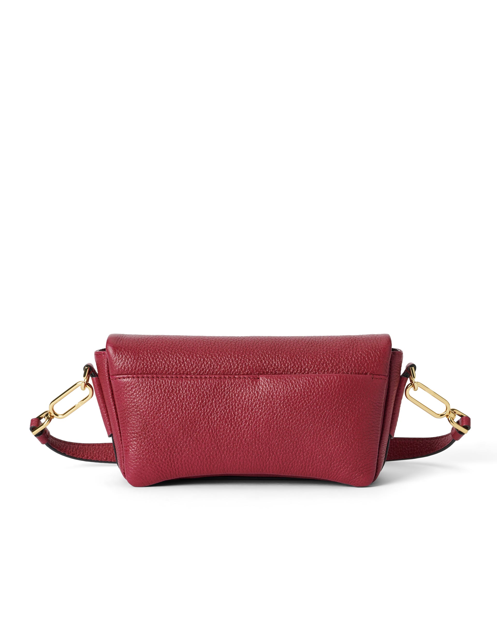 Kožená crossbody kabelka ECCO® Pinch Bag - Červená - Back