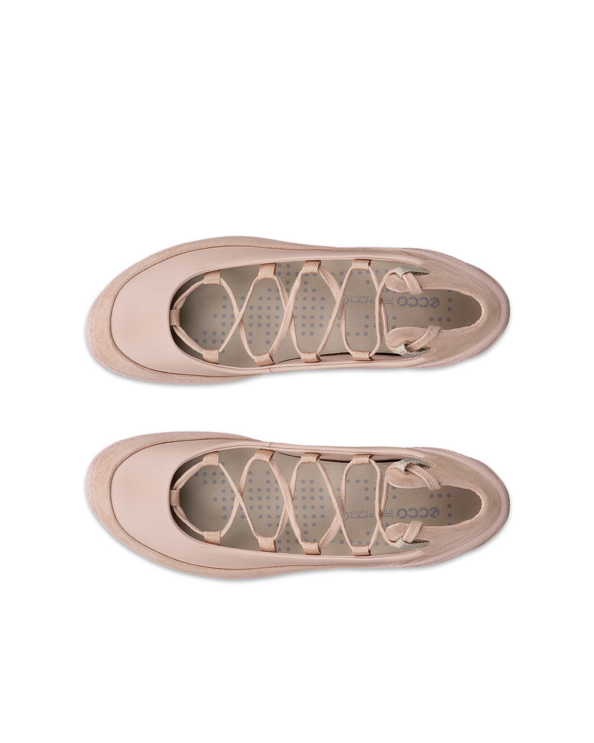 ECCO® BIOM LITE Damen Lederballerina - Rosa - Top left pair