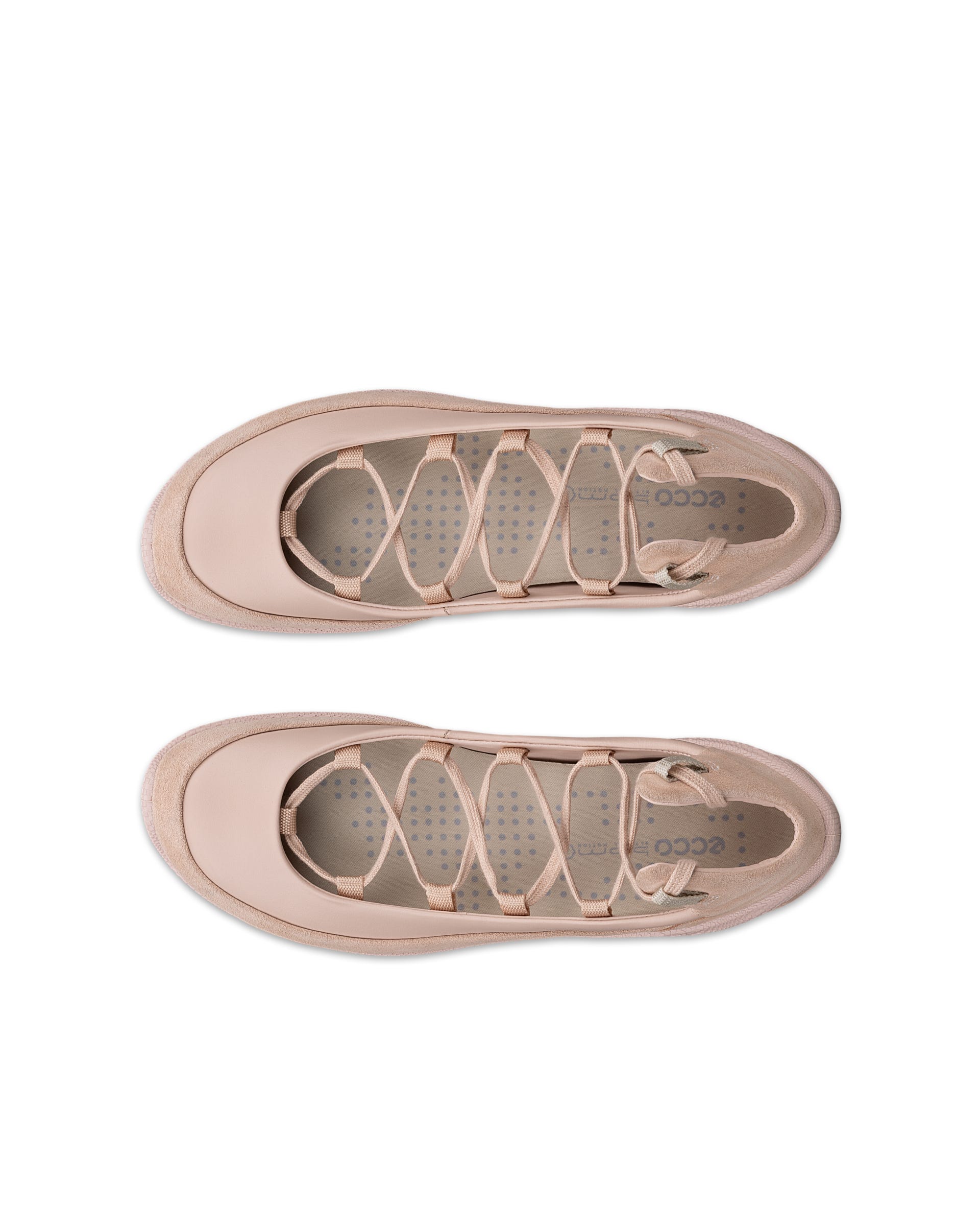 Ballerine en cuir ECCO® BIOM LITE pour femmes - Rose - Outside