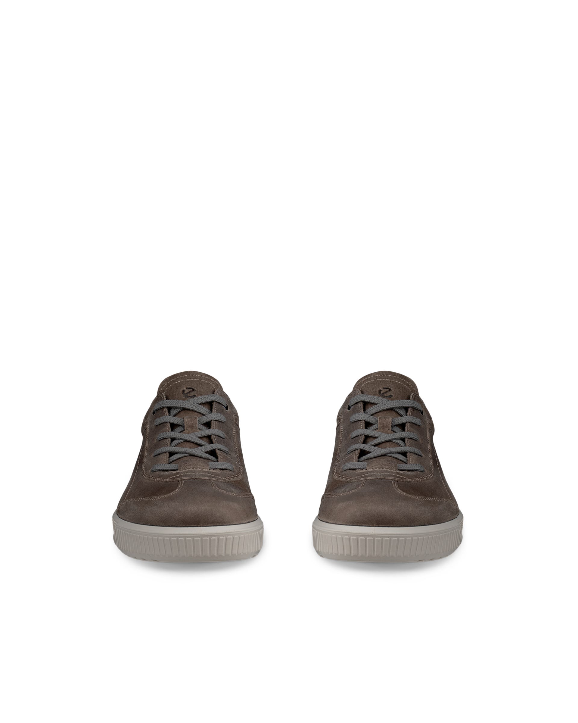 ECCO® BYWAY chaussures à lacet en nubuck pour homme - Gris - Outside