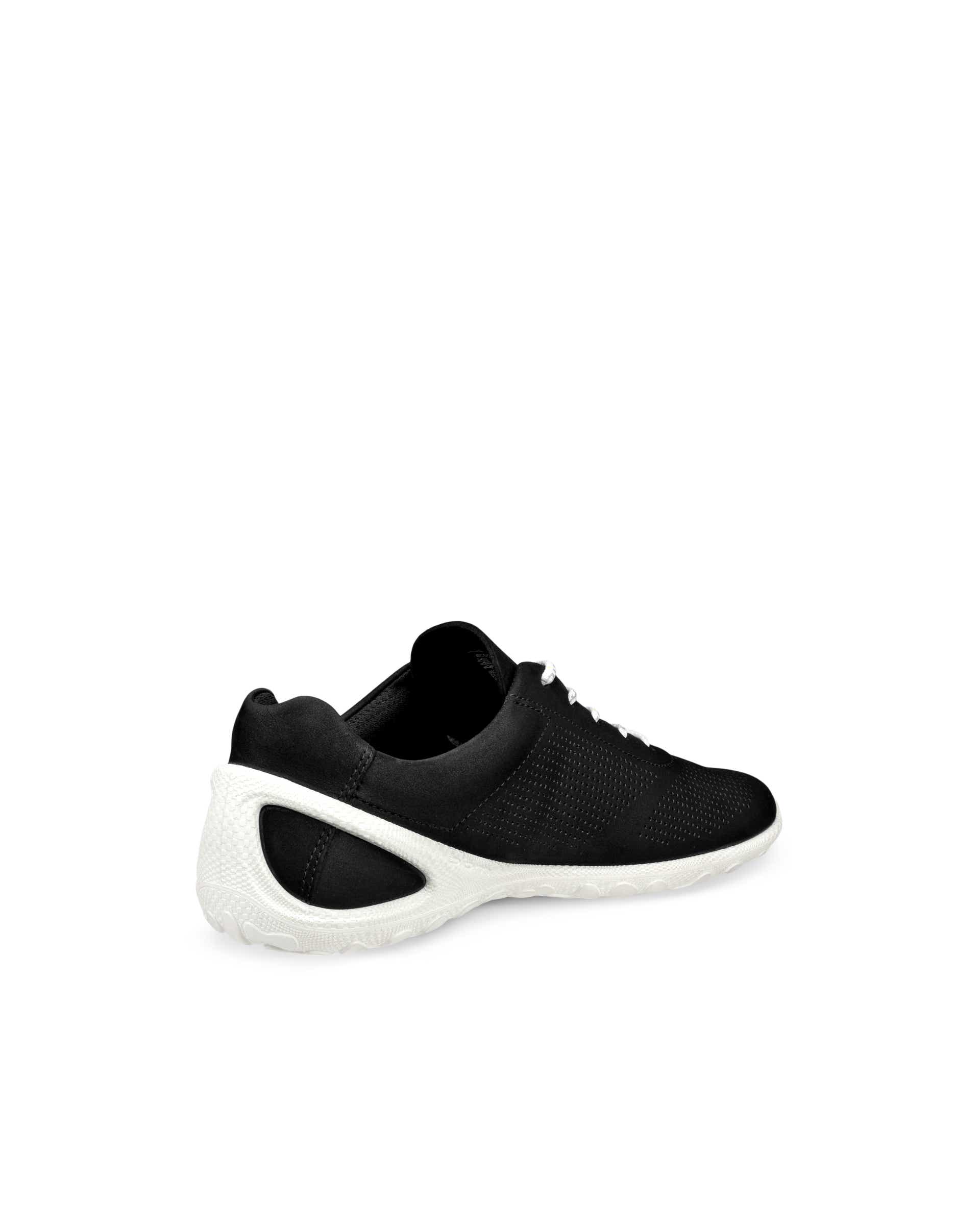 Women's ECCO® Nubuck Shoe - Black - Back