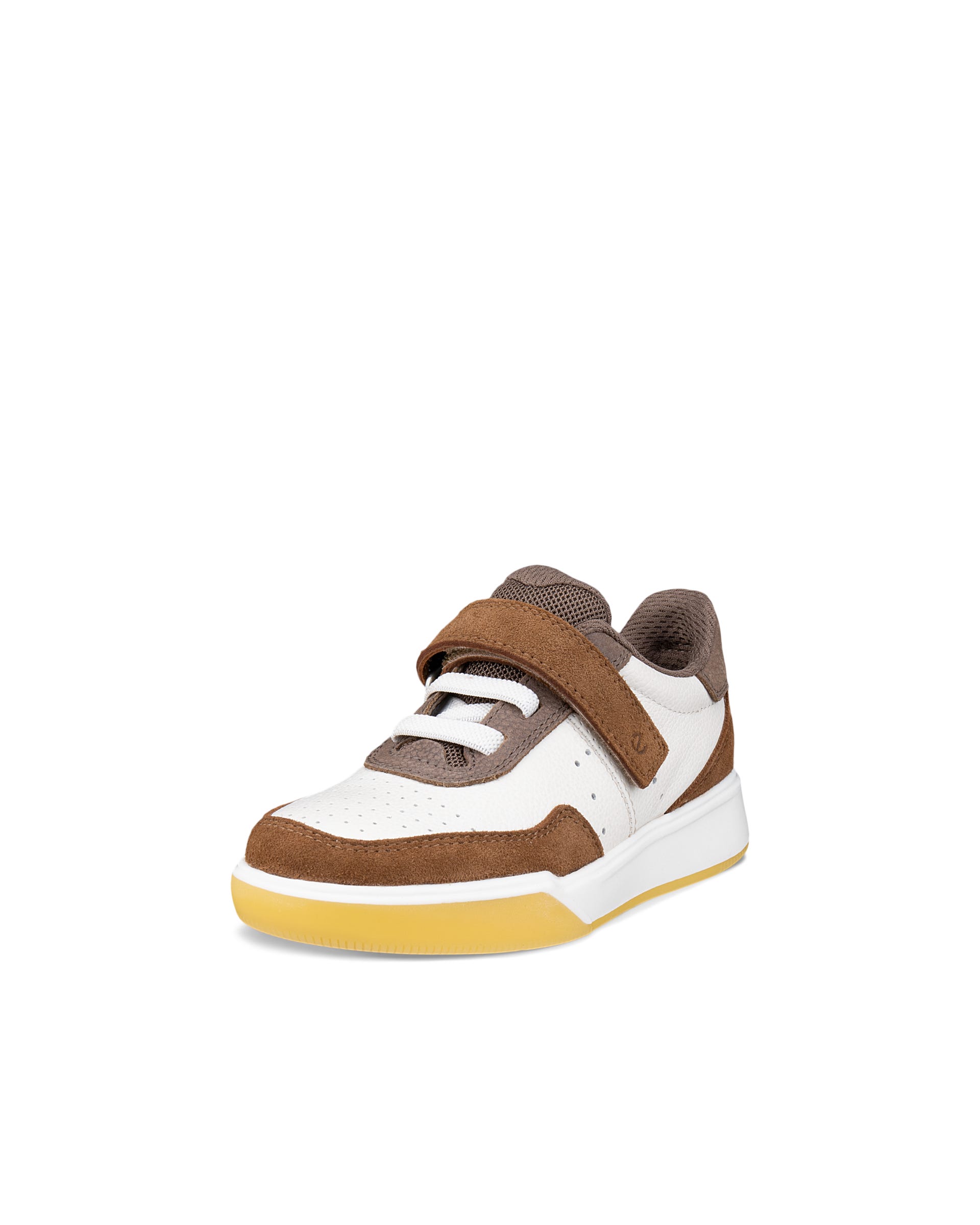 ECCO® STREET COURT K Kinder Ledersneaker - Braun - Outside