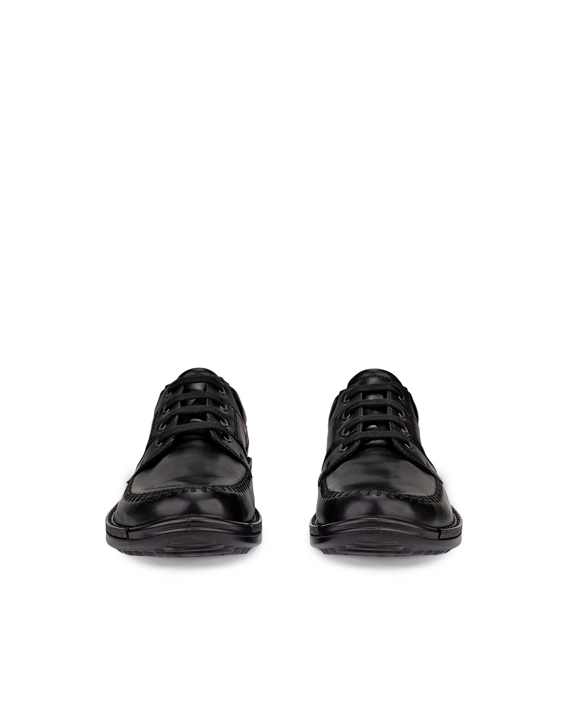 Men's ECCO® Fusion Leather Lace-Up Shoe - Black - Front pair