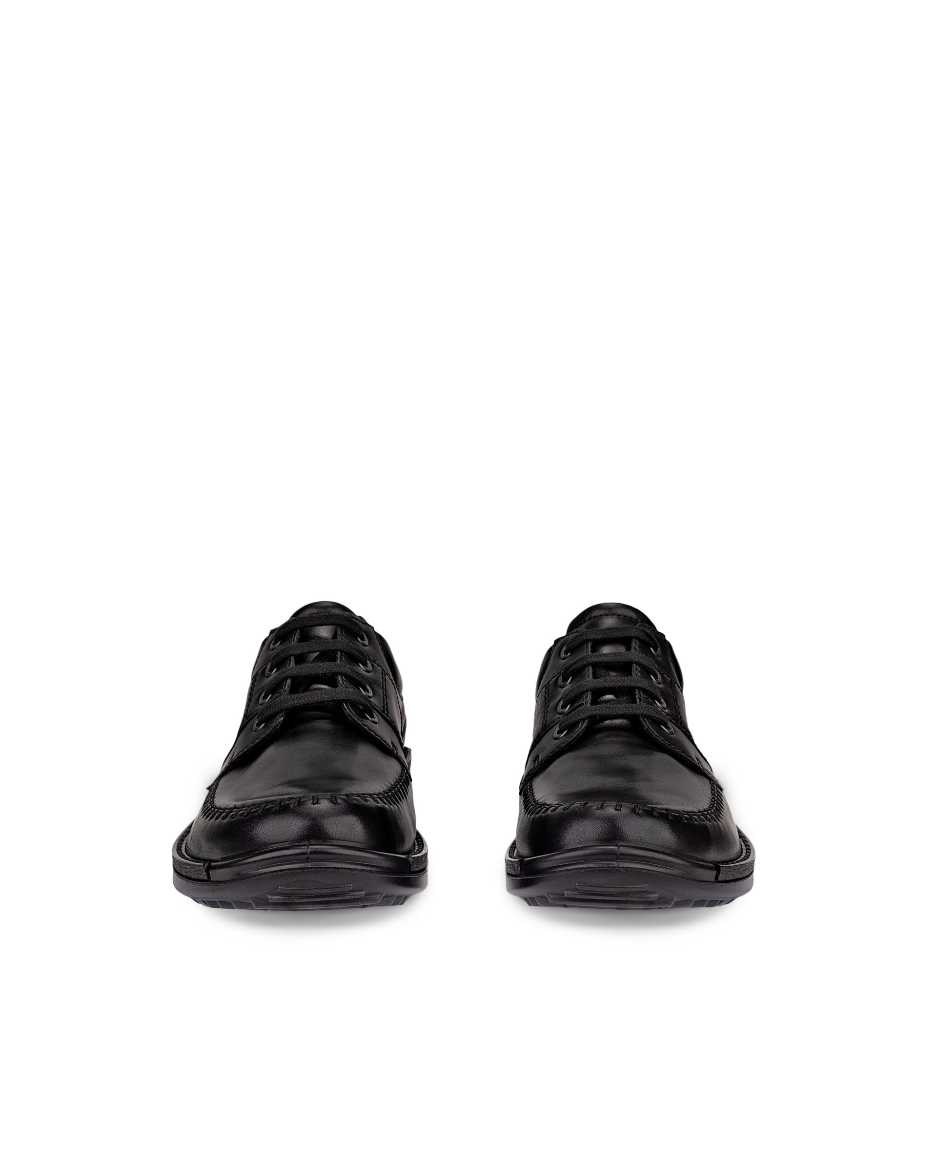 Men's ECCO® Fusion Leather Lace-Up Shoe - Black - Front pair