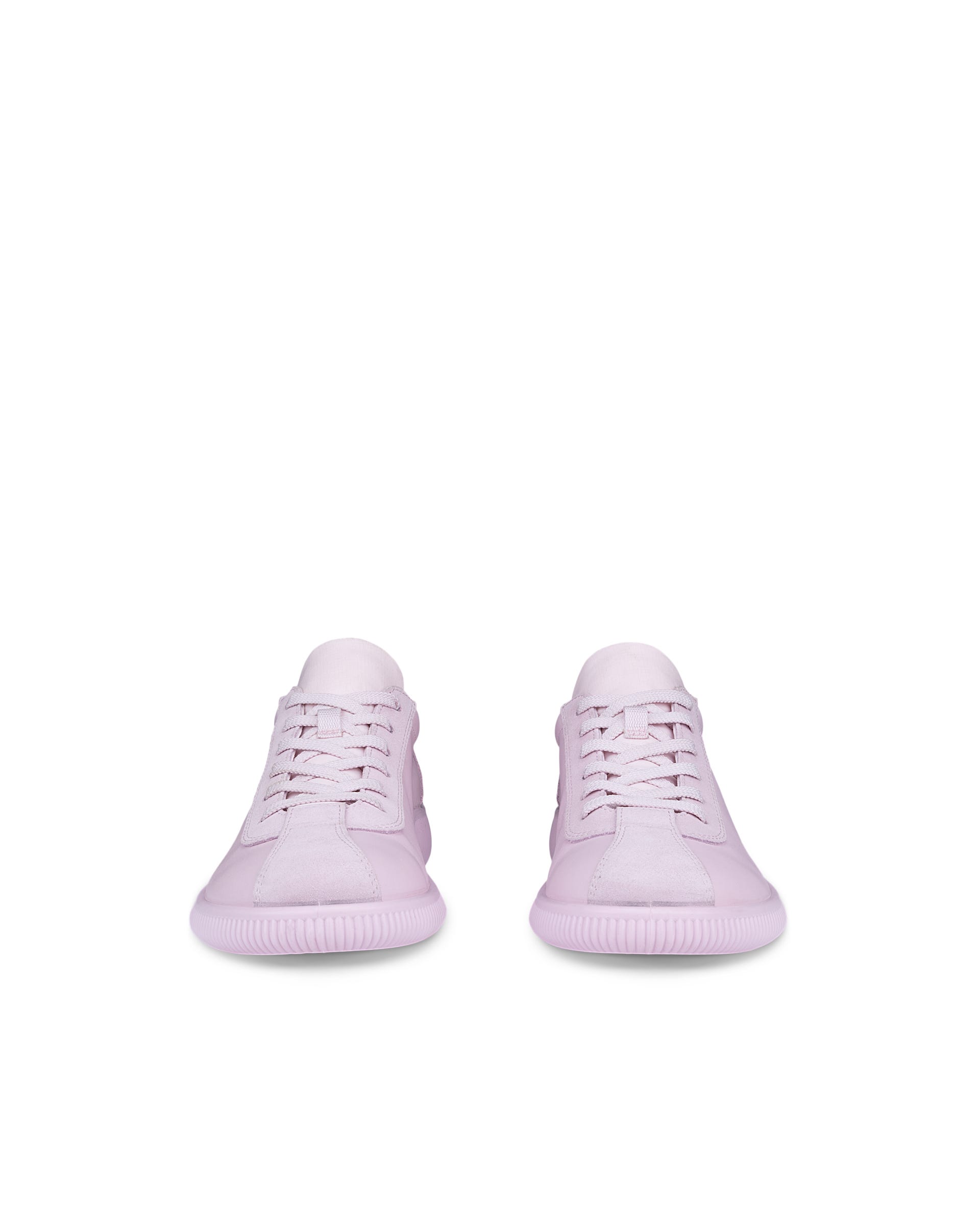 Women's ECCO® SOFT ZERO Leather Sneaker - Pink - Outside