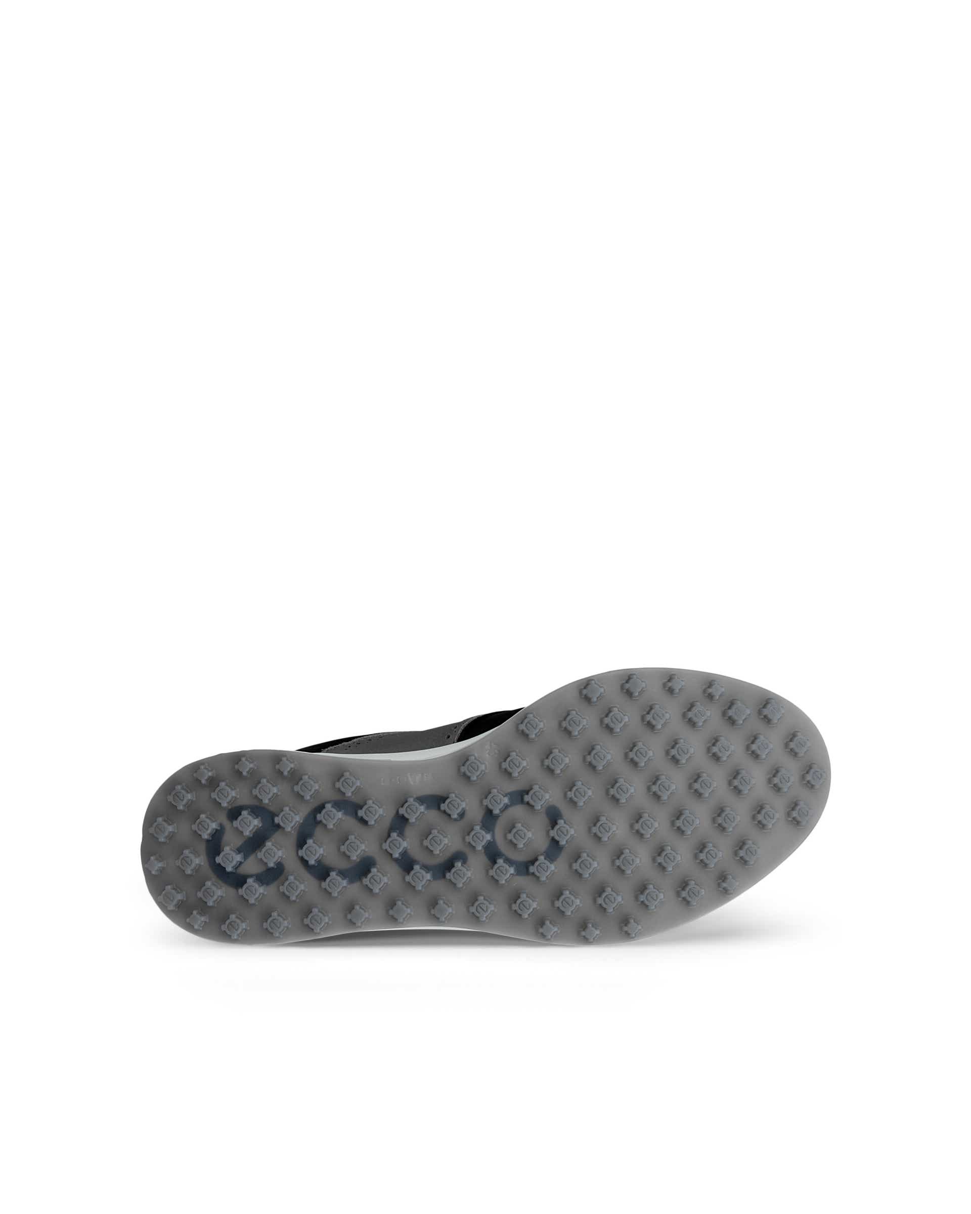 ECCO GOLF S-CASUAL LACE Men メンズ レザーウォータープルーフゴルフシューズ - ブラック - Sole