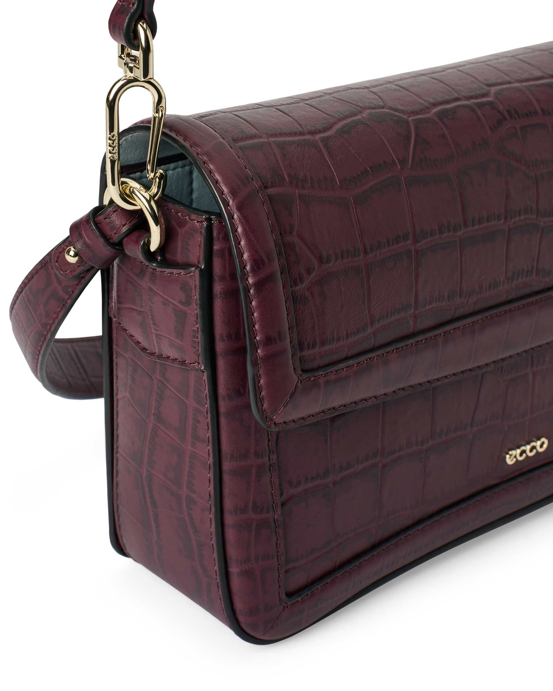 ECCO® PINCH BAG Damen Umhängetasche aus Leder - Lila - Detail-1