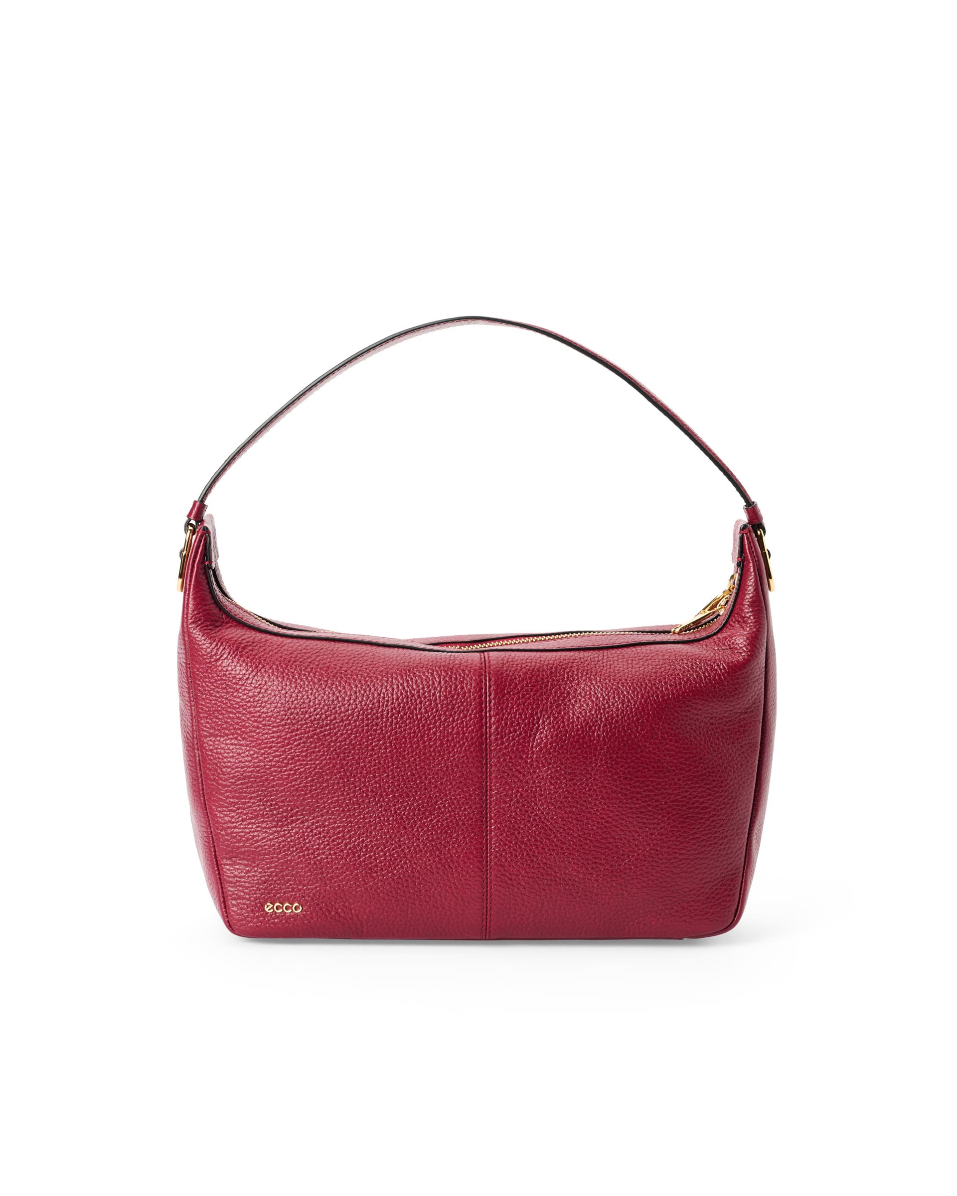 ECCO® Small Hobo Leather Shoulder & Crossbody Bag - Red - Main