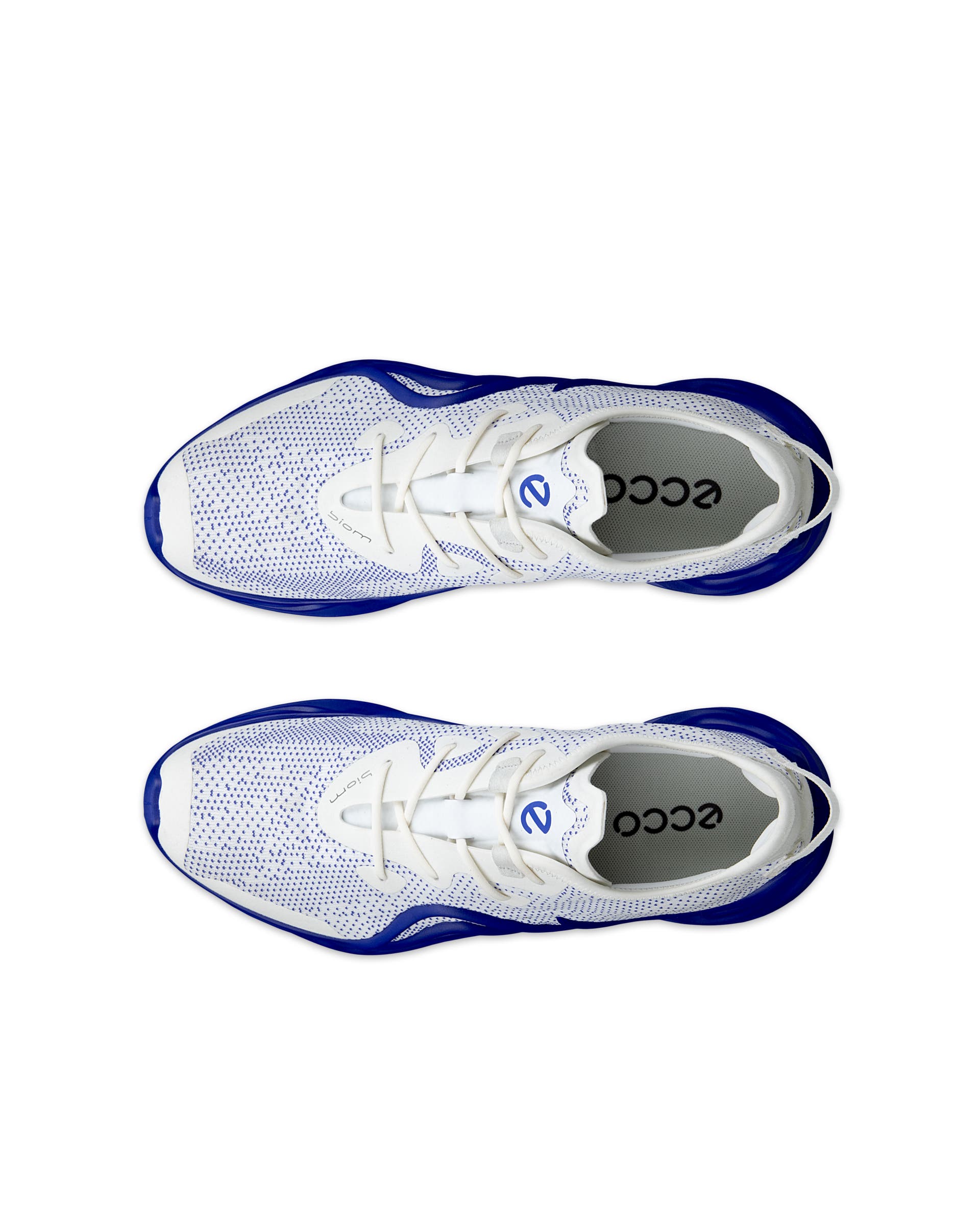 ECCO Biom Infinite baskets en toile pour hommes - Bleu - Top left pair