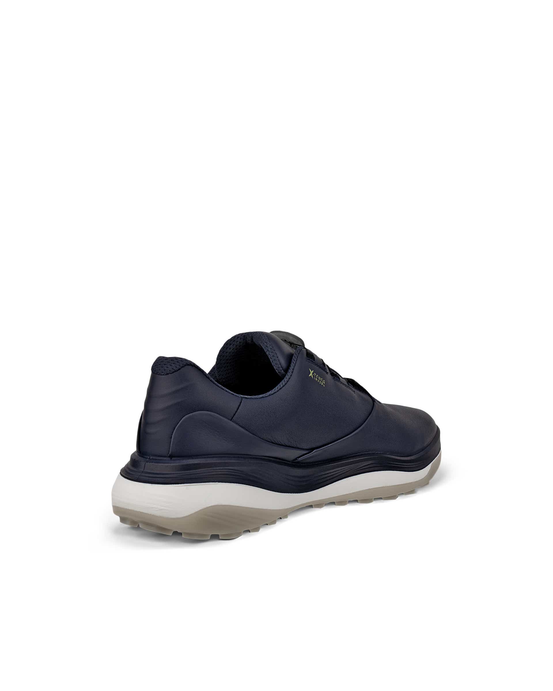 ECCO Golf LT1 BOA Hybrid メンズ レザーウォータープルーフゴルフシューズ - ブルー - Back