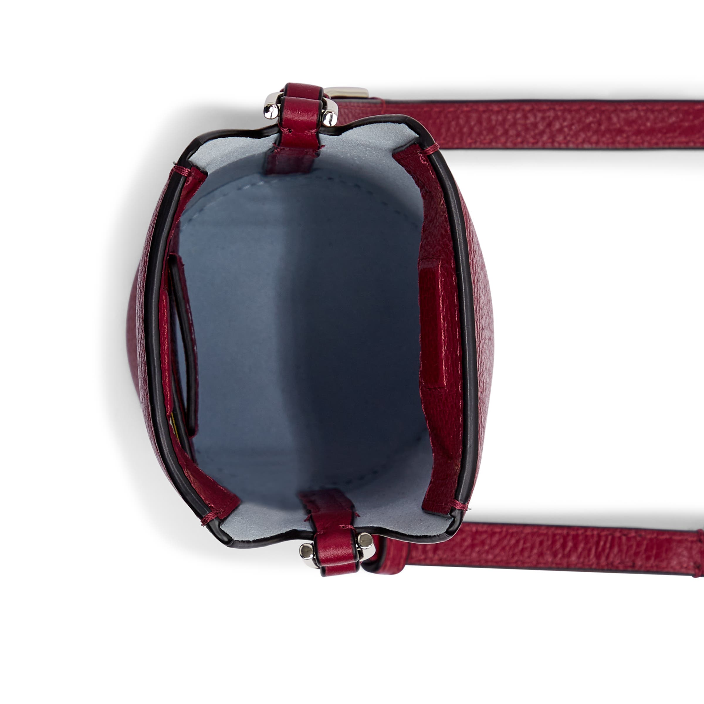 ECCO® Pot Wet Leather Crossbody Bag - Red - Birdeye