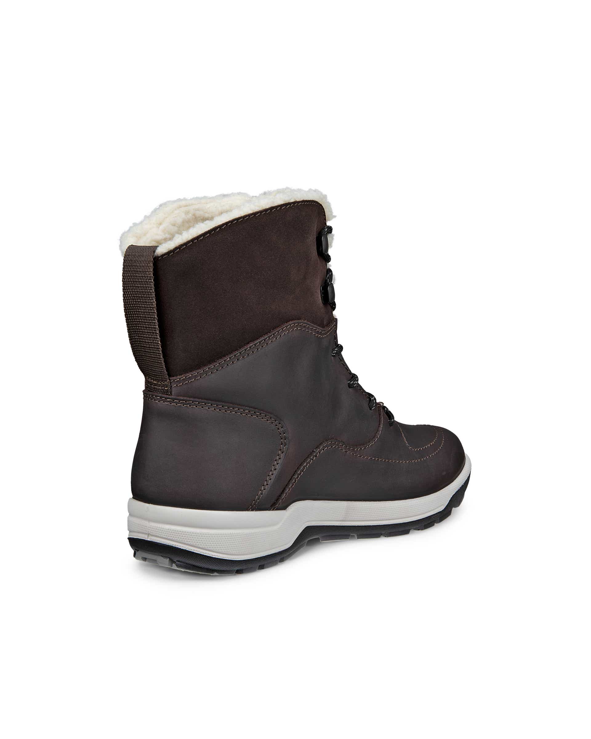 Women's ECCO® Trace Lite Waterproof Oiled Nubuck Boot - Brown - Back