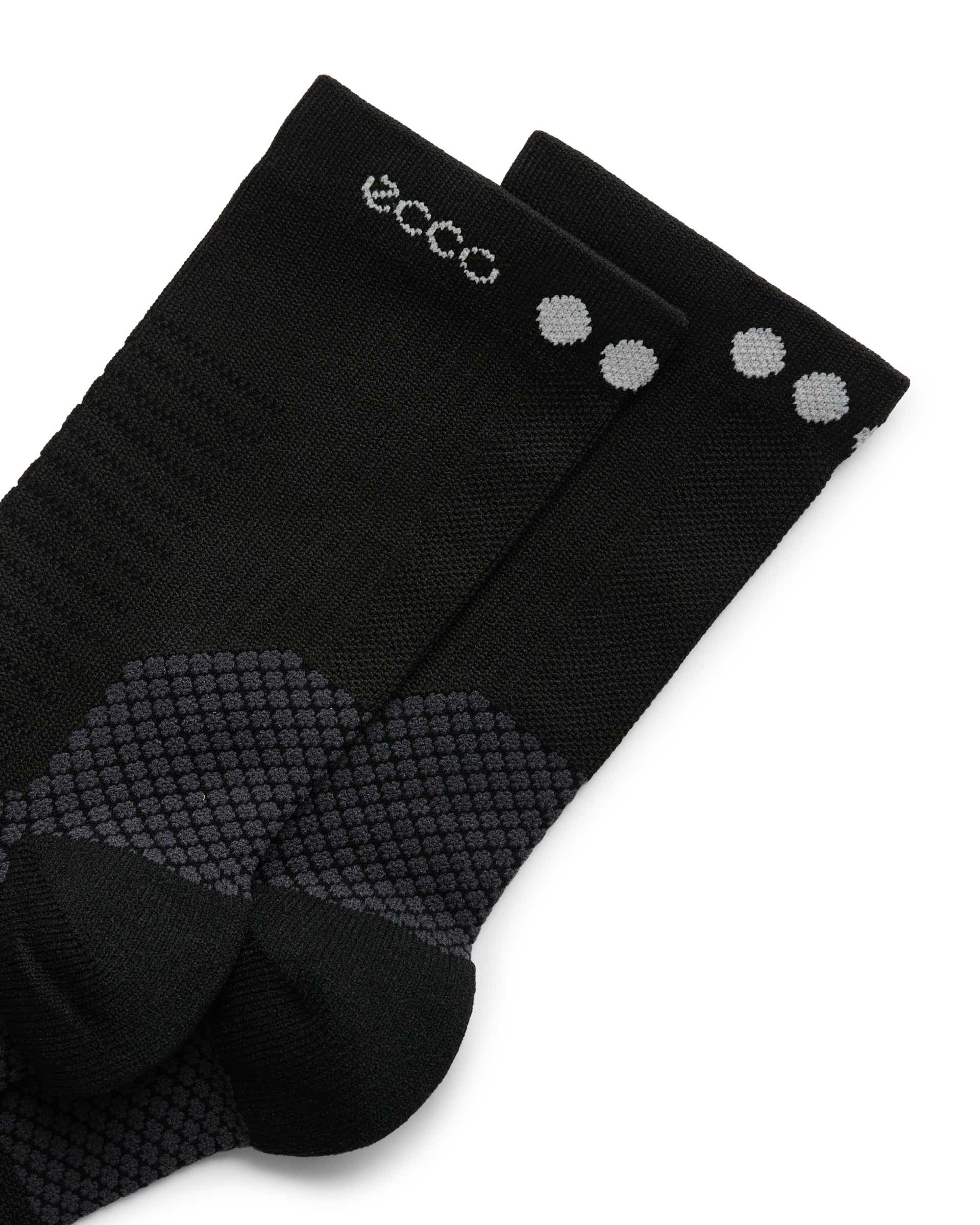 ECCO Tour Lite ユニセックス クルーソックス - ブラック - Detail-1