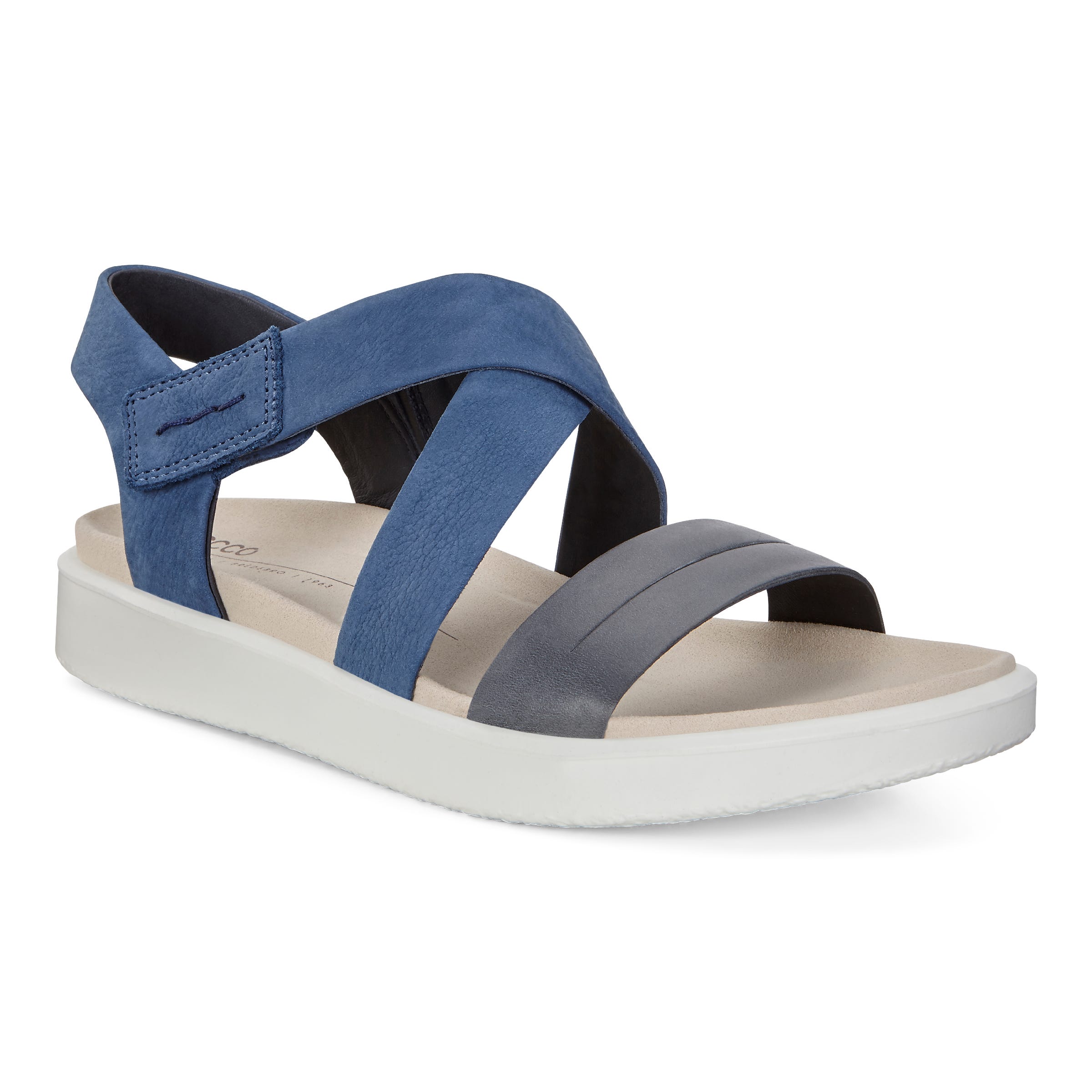 ECCO FLOWT W Flat Sandal - Blue - Main
