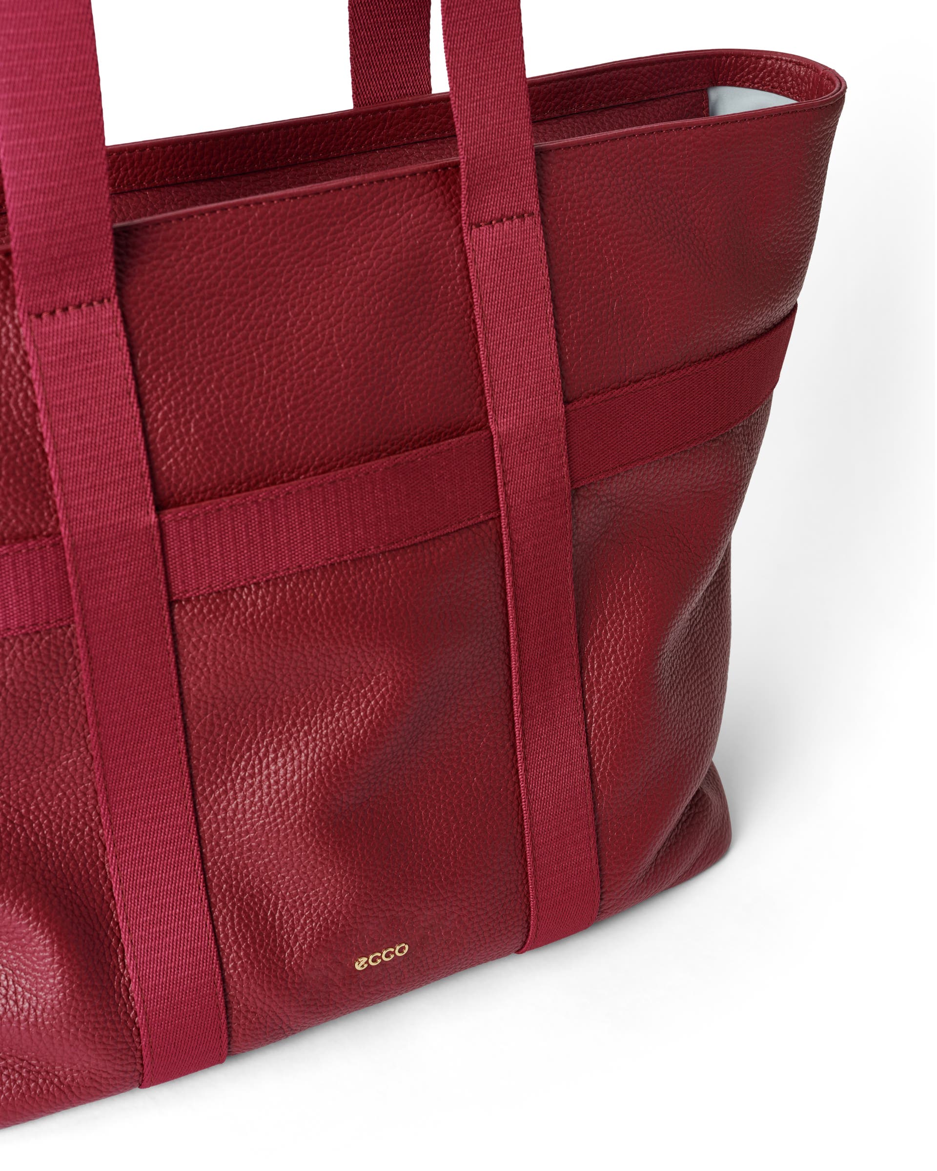 ECCO Tote Globetrotter レザートートバッグ - レッド - Detail-1