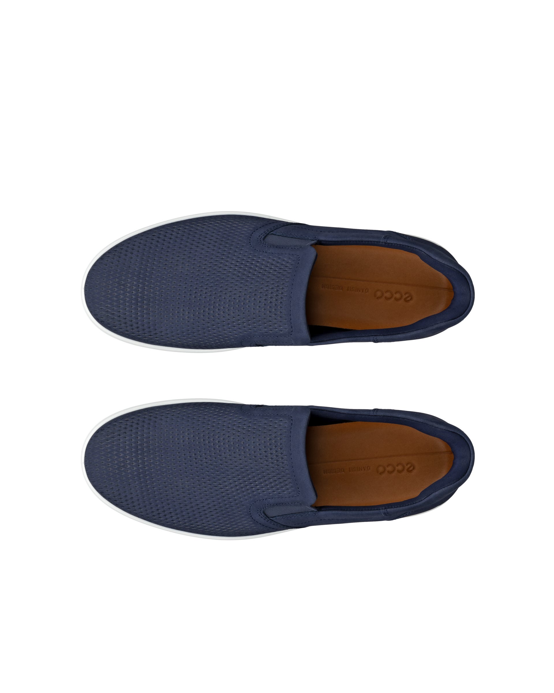 Pánske nubukové tenisky ECCO® Soft 7 - Modrá - Top left pair