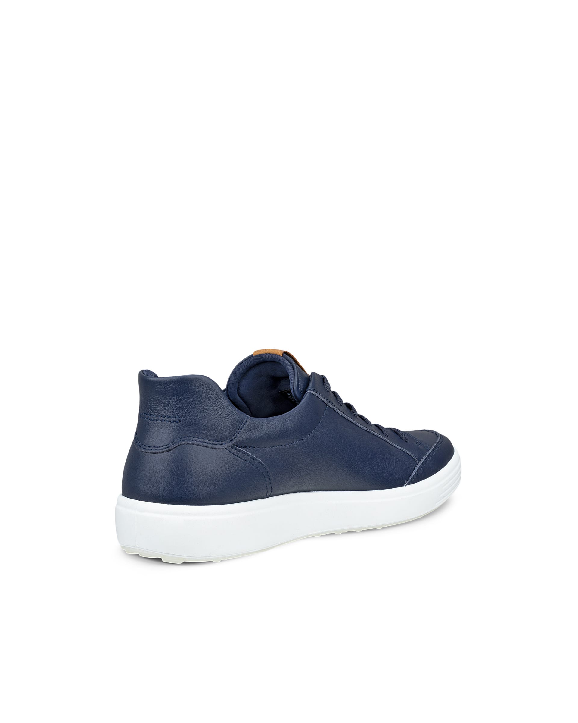 Miesten ECCO® SOFT 7 nahka tennari - Sininen - Back