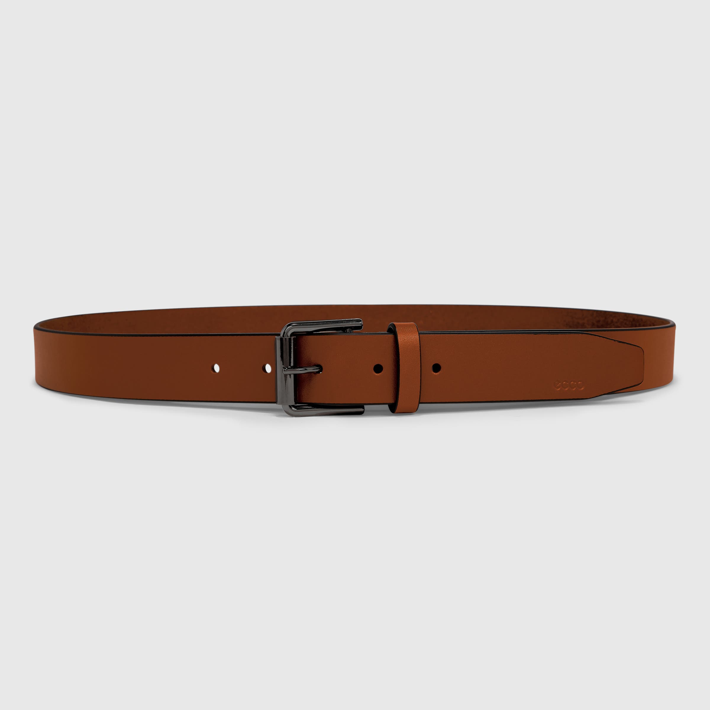 Men's ECCO® Leather Adjustable Belt - Brown - Main