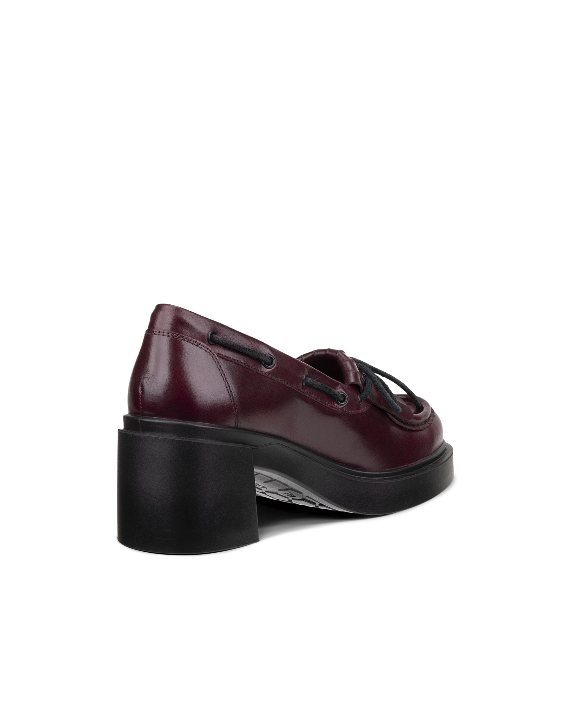 Femme ECCO® Metropole Seoul 45 Heeled Loafer - Rouge - Back