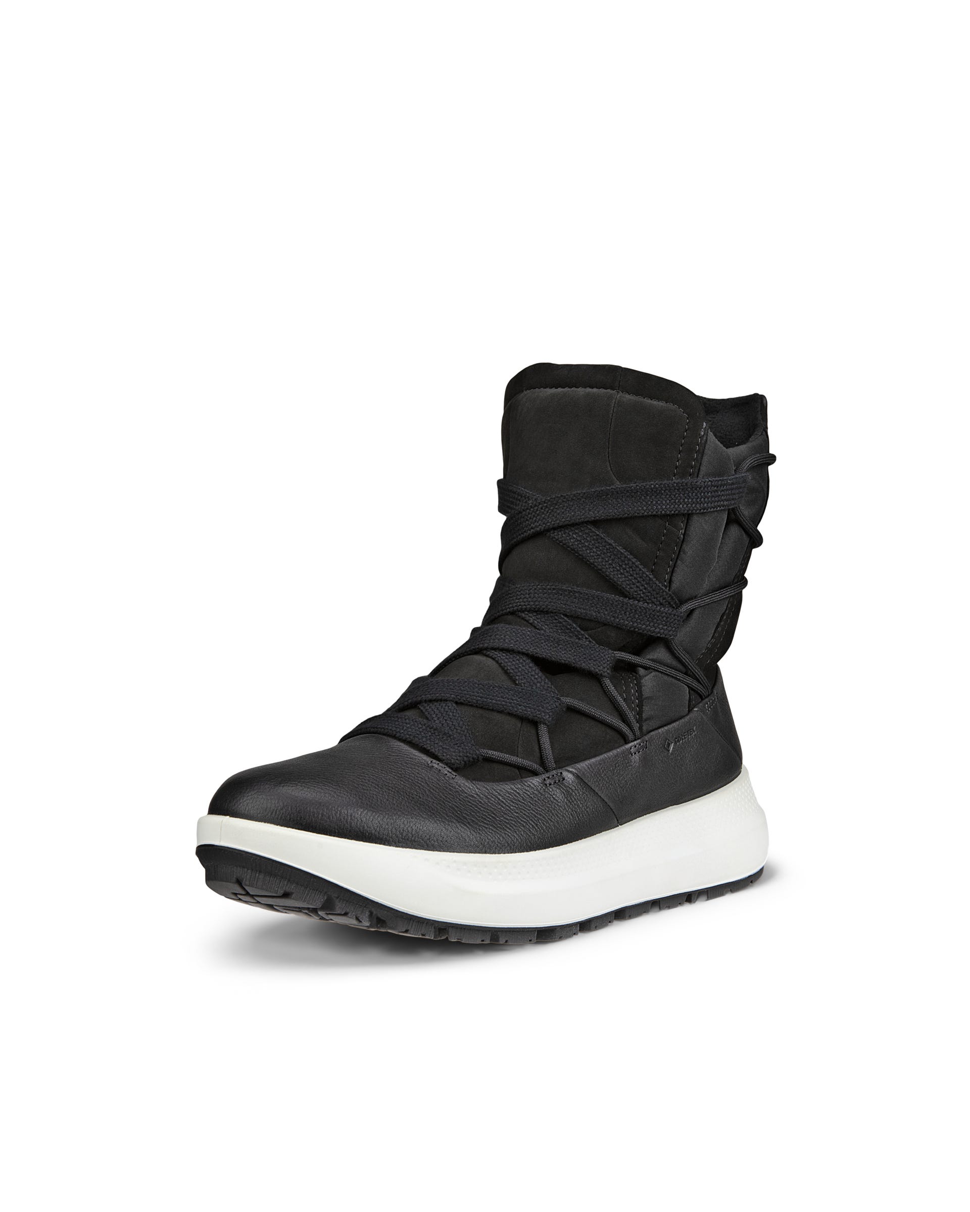 ECCO® Solice Damen Leder-Winterstiefel mit Gore-Tex - Schwarz - Outside