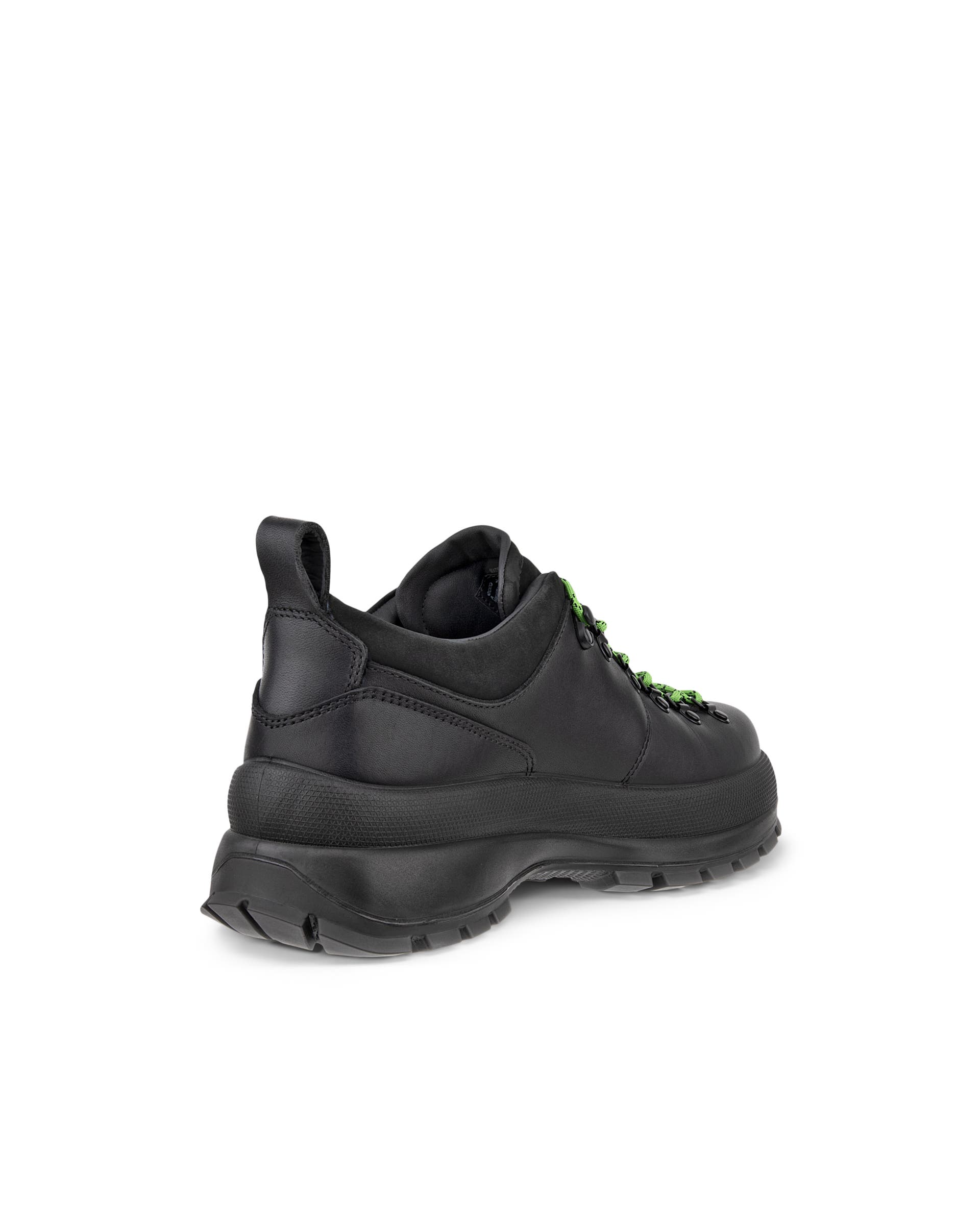 Men's ECCO® Track 30 Leather Waterproof Shoe - Black - Back