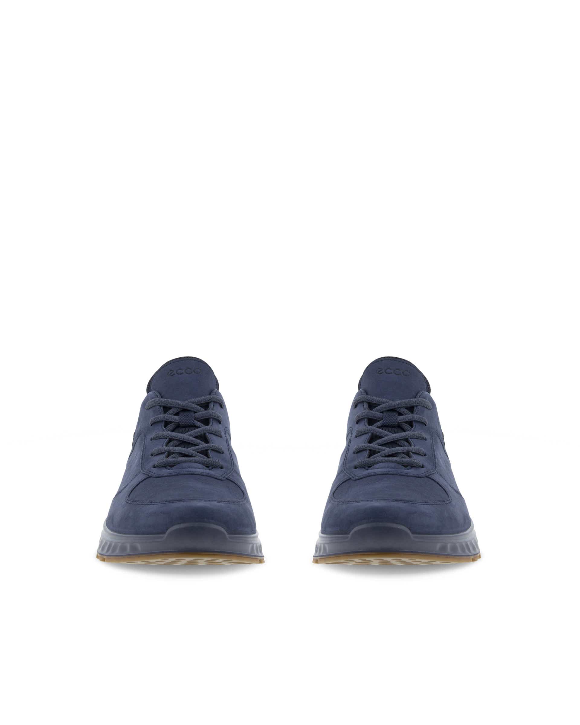 ECCO® Exostride Outdoor nubucksneaker med Gore-Tex herr - Blå - Front pair