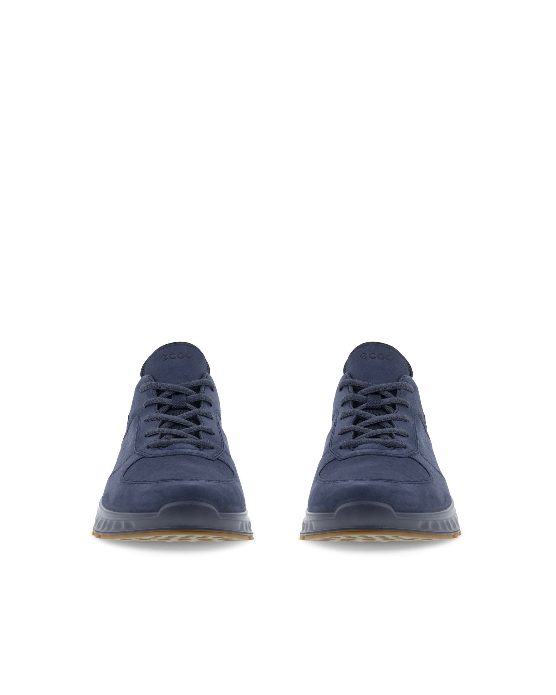 ECCO® Exostride Outdoor nubucksneaker med Gore-Tex herr - Blå - Front pair