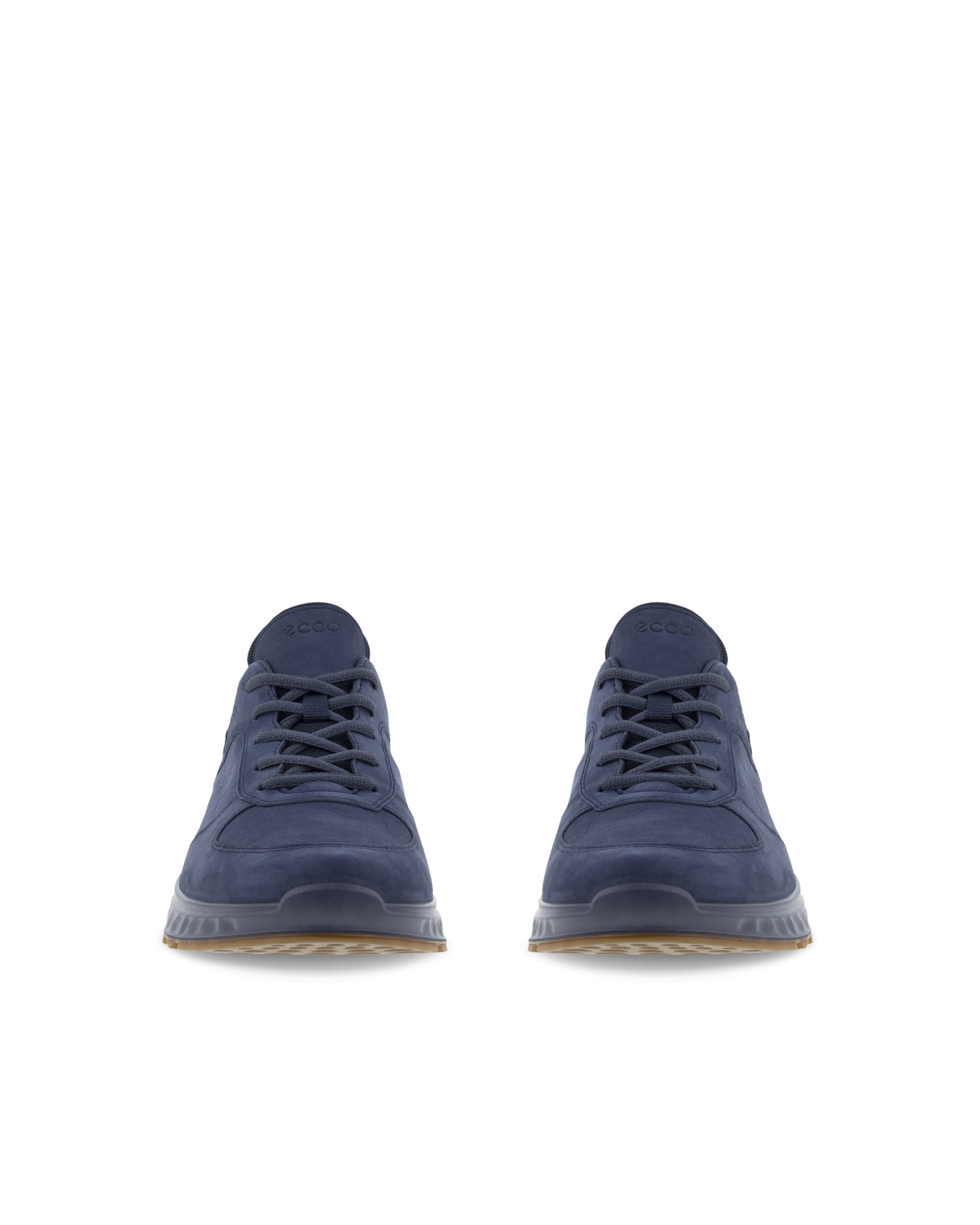 ECCO® Exostride Outdoor nubucksneaker med Gore-Tex herr - Blå - Front pair