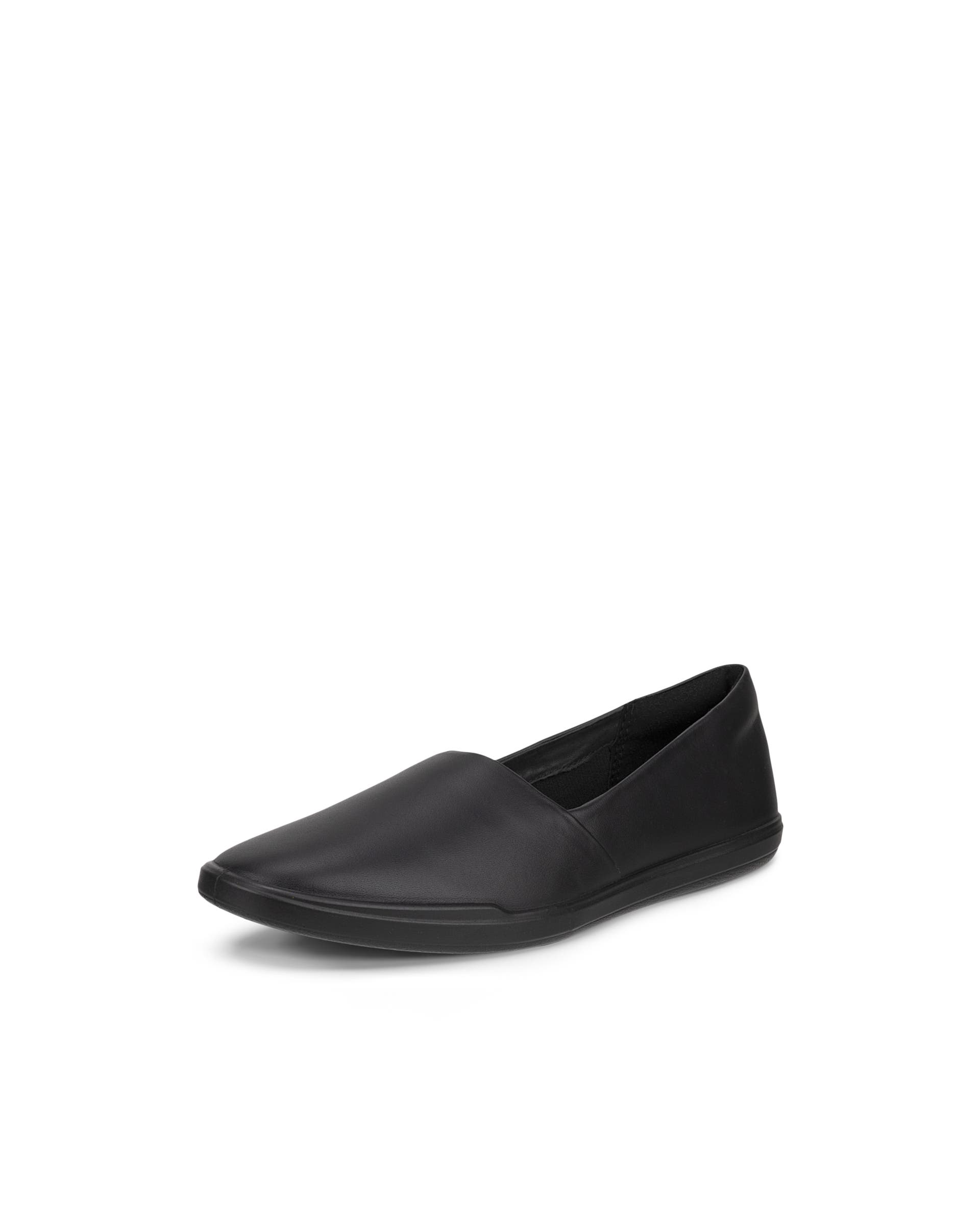 Women's ECCO® Simpil Leather Slip-On - Black - Main