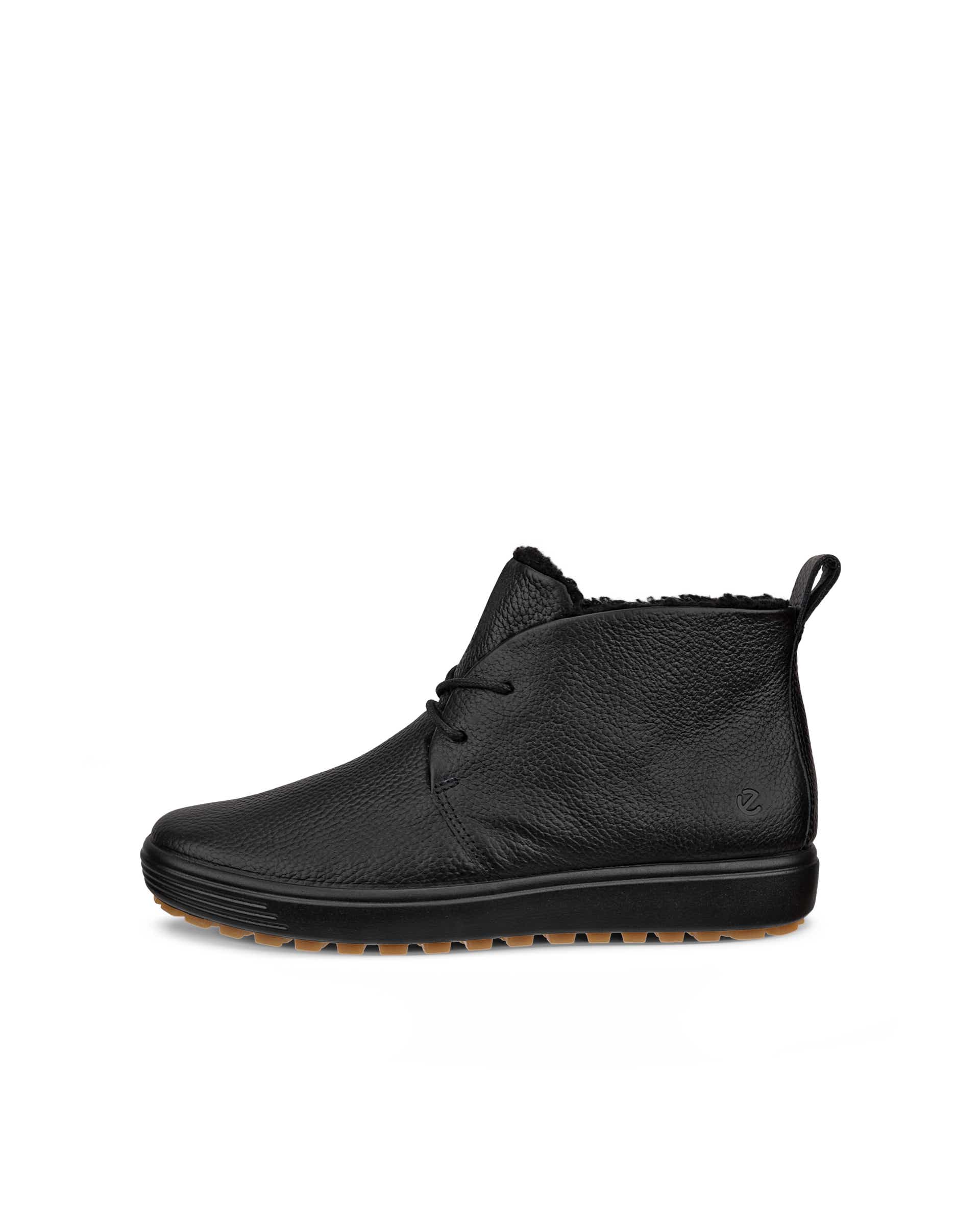 Women's ECCO® SOFT 7 Leather Ankle Boot - Black - Outside