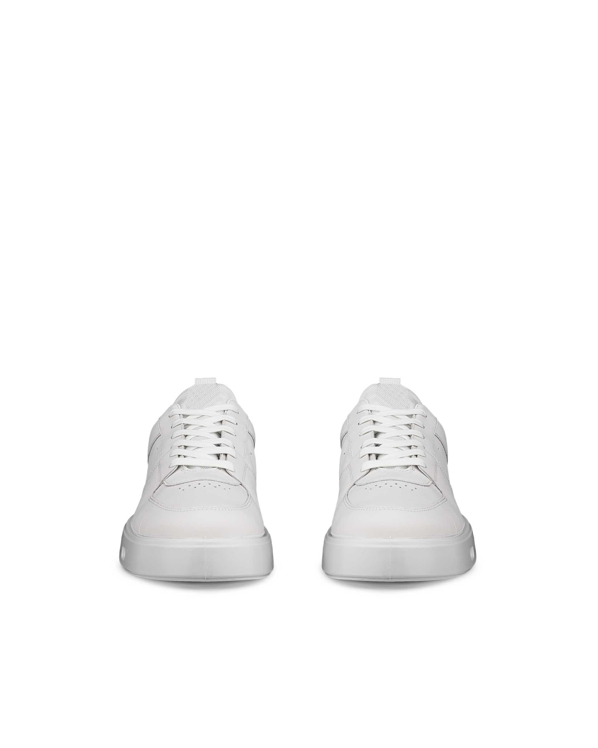 ECCO® Street 720 baskets en cuir Gore-Tex pour homme - Blanc - Front pair