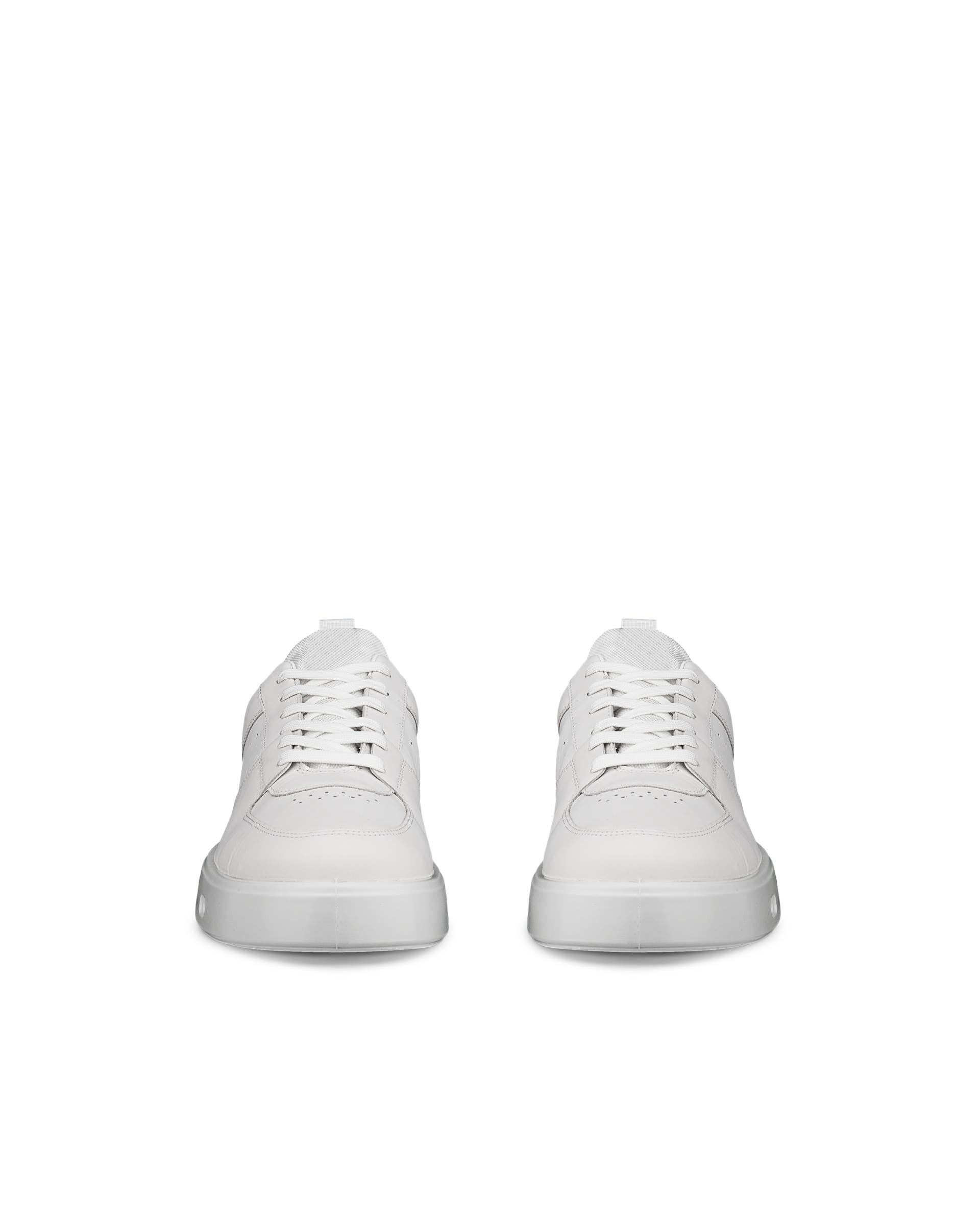Men's ECCO® Street 720 Leather Gore-Tex Sneaker - White - Front pair