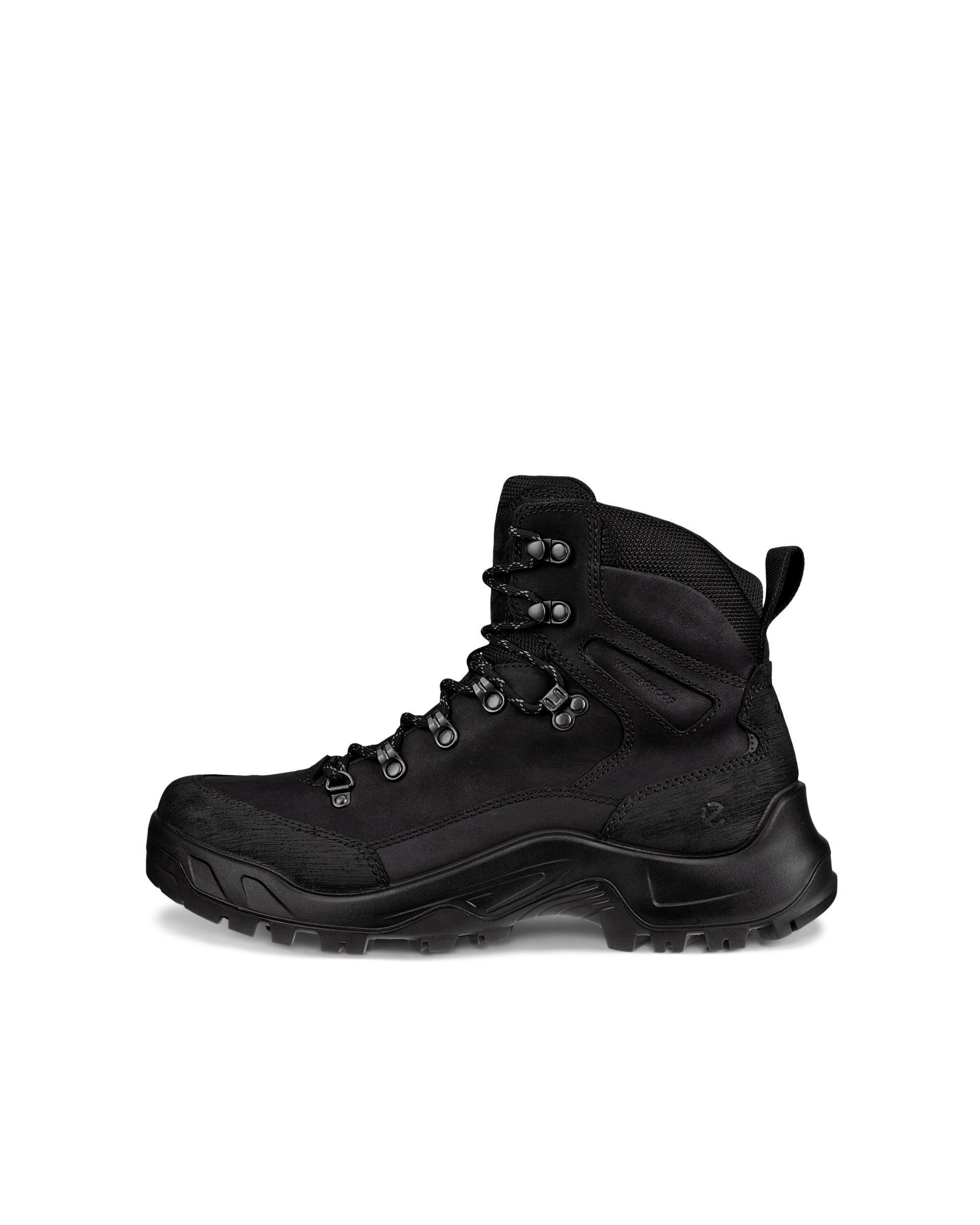 Pánske nubuková nepremokavé stredne vysoké outdoorové ECCO® Offroad - Čierna - Outside