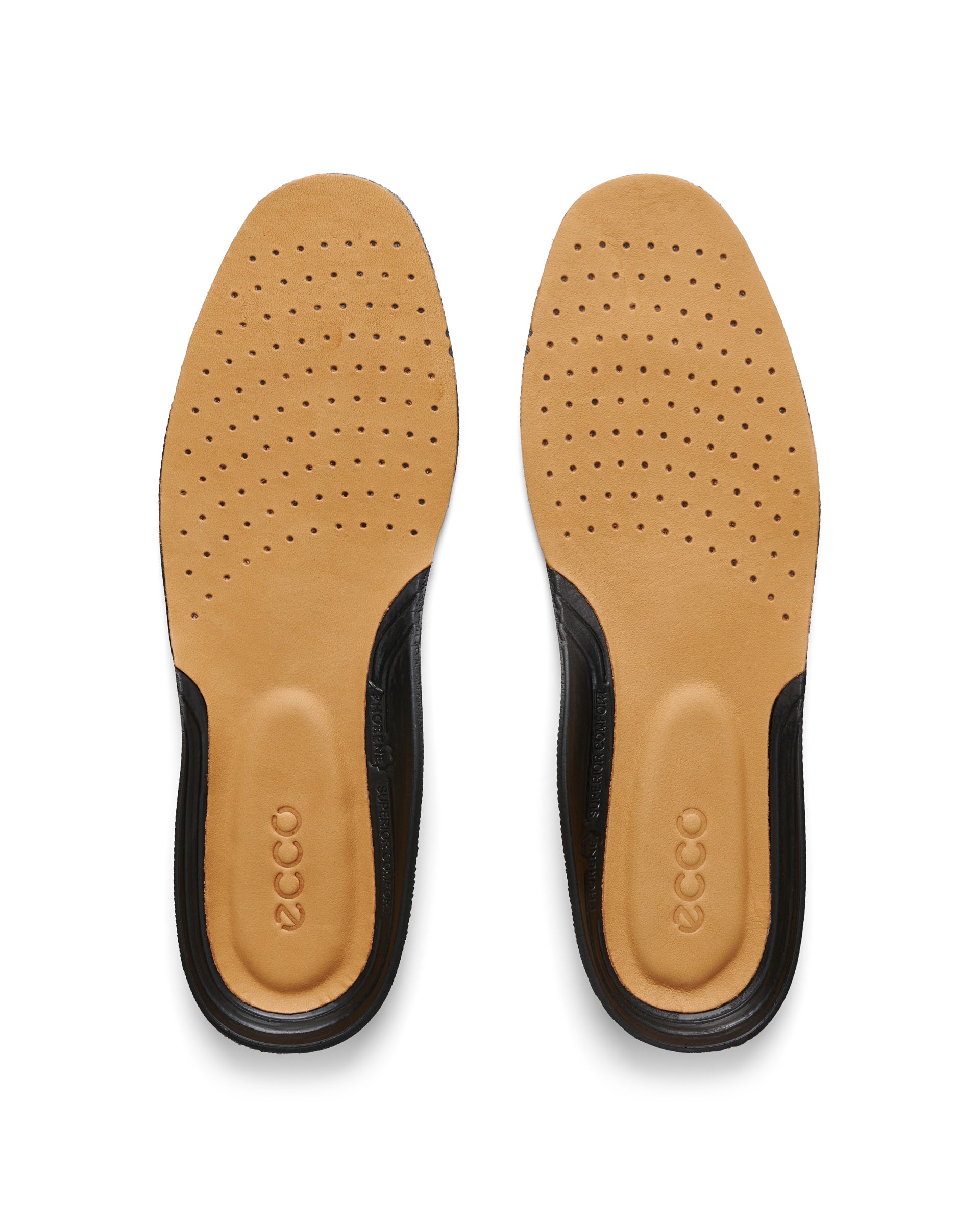 ECCO® semelle intérieure en cuir pour femme - Brun - Main