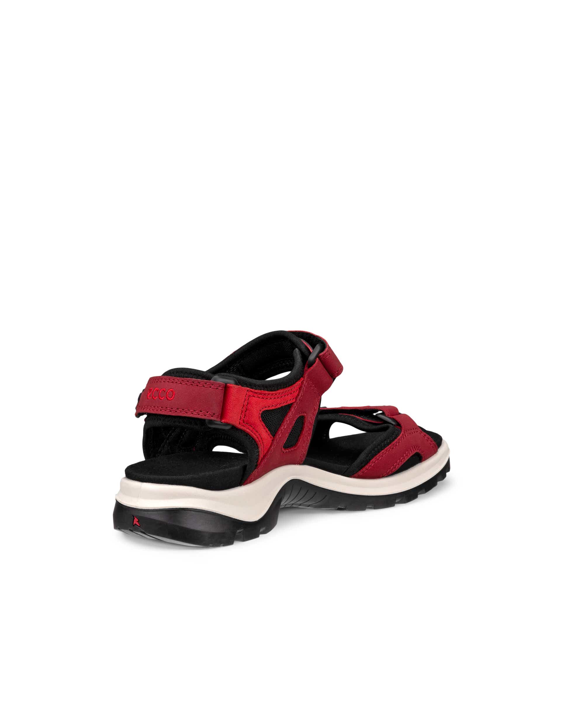 Dámské nubukové outdoorové sandály ECCO® OFFROAD - Červená - Back