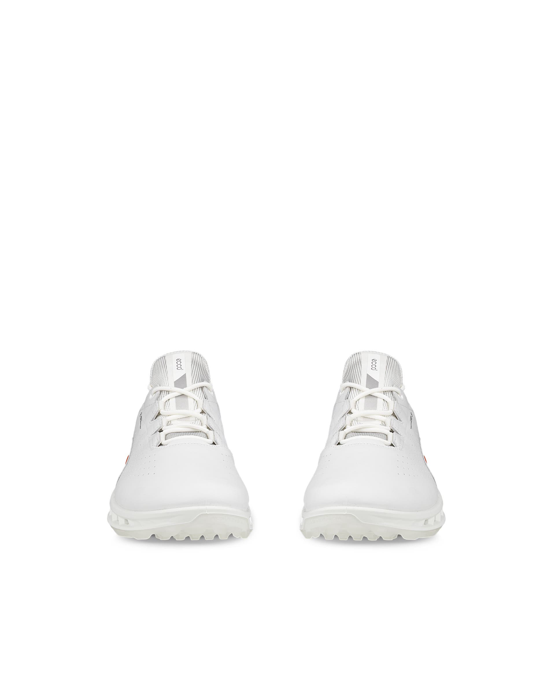Men's ECCO® Golf Biom C4 Leather Gore-Tex Golf Shoe - White - Front pair